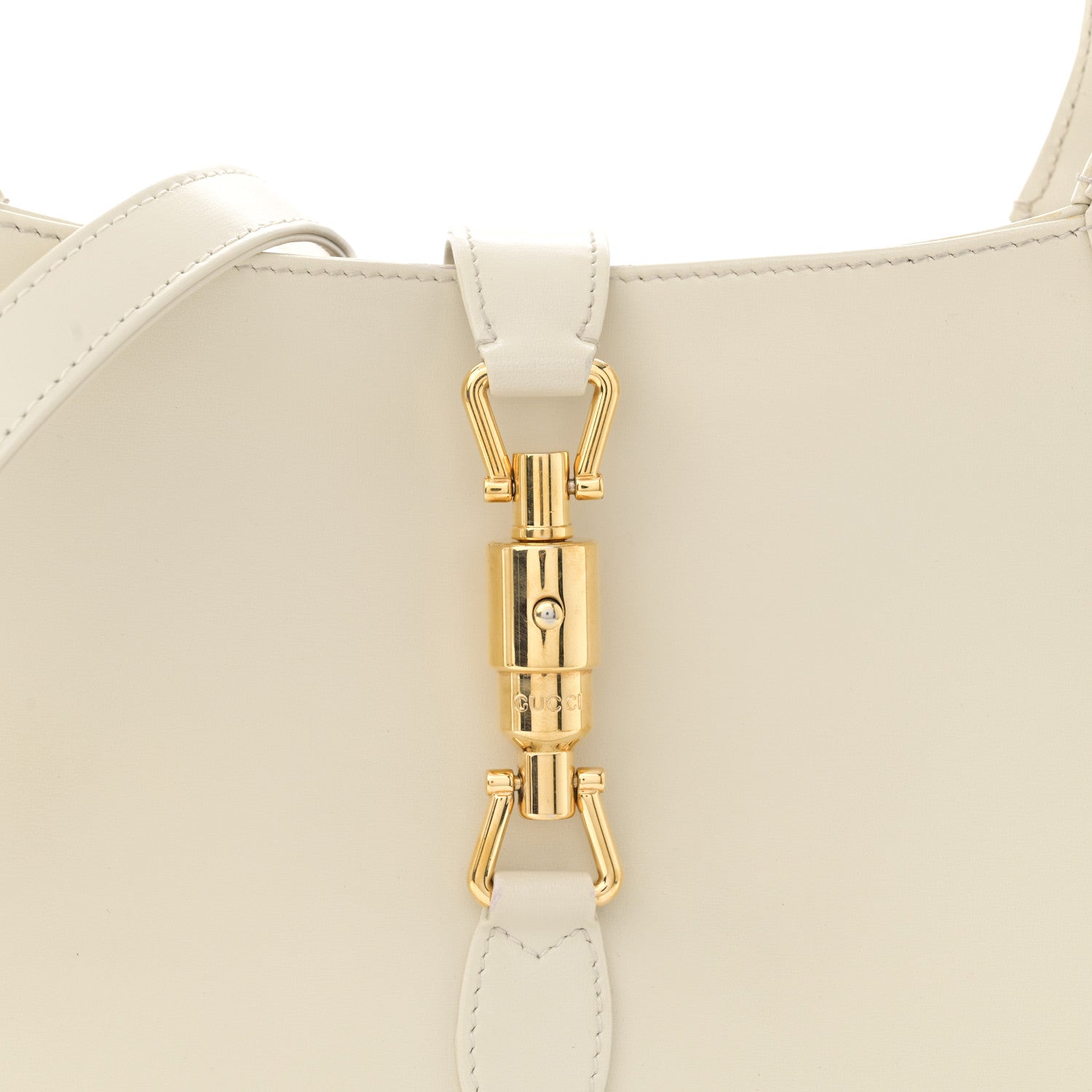 Gucci Boarded Dyana Lux Calfskin Small Jackie 1961 Hobo Mystic White 8 of 18