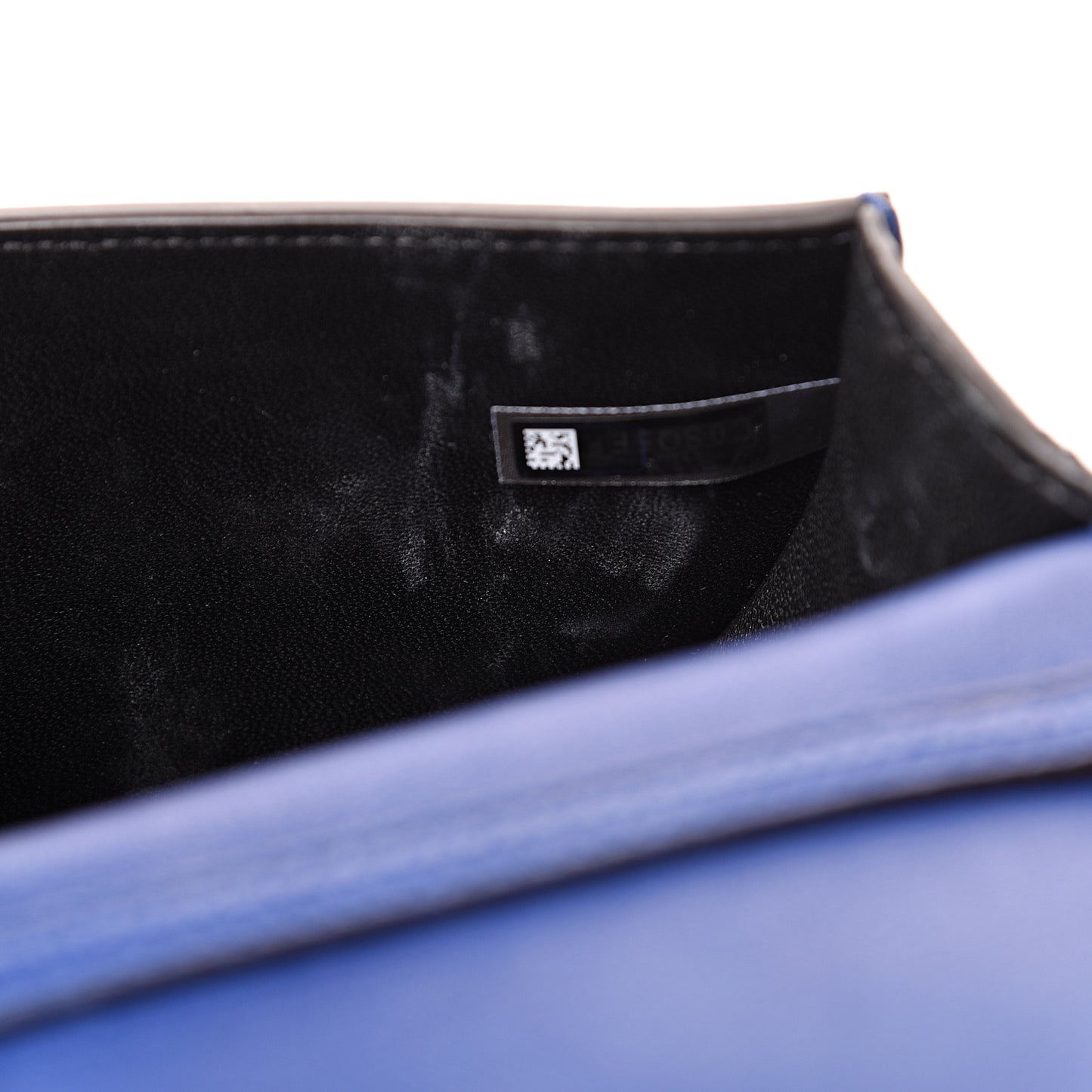 Calfskin Small Nile Bracelet Minaudiere Bag Majesty Blue