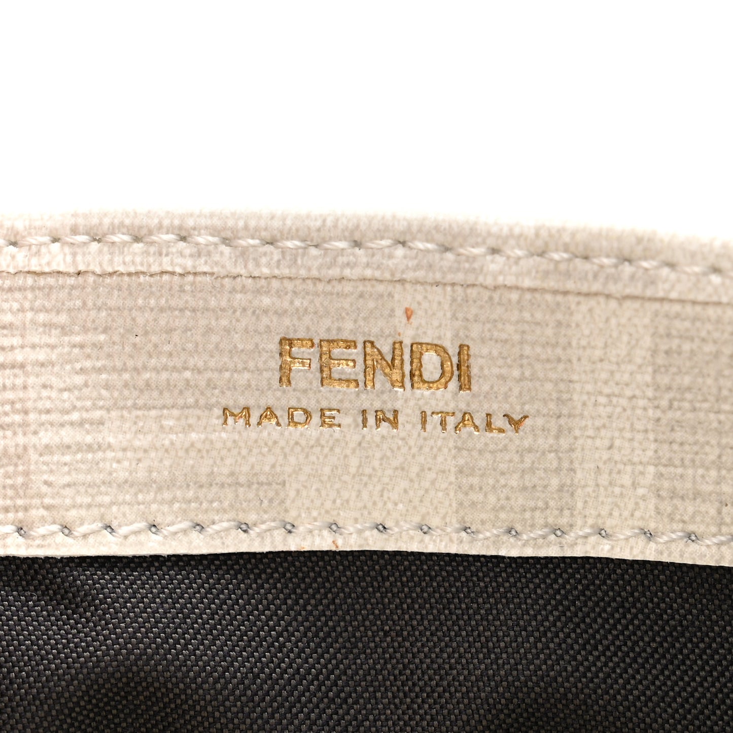 Glazed Fabric Vitello Liberty FF Logo Bikini Girls Inlay Continental Wallet On Chain Bianco Perla Multicolor