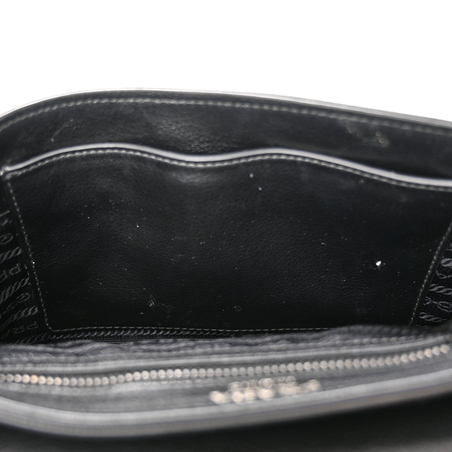 Glace Calfskin Studded Crossbody Black
