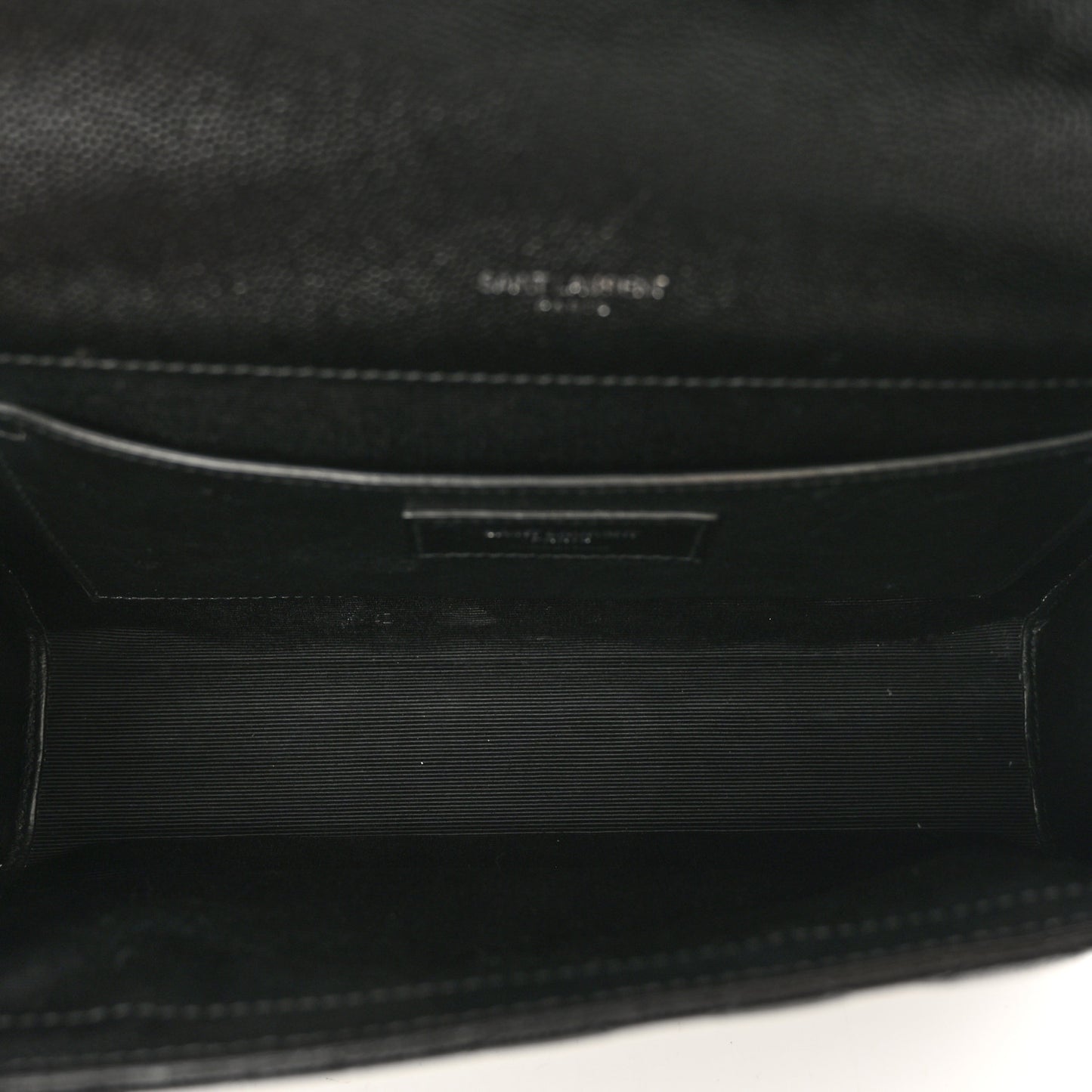 Grain De Poudre Textured Mixed Matelasse Triquilt Medium Monogram Satchel Black