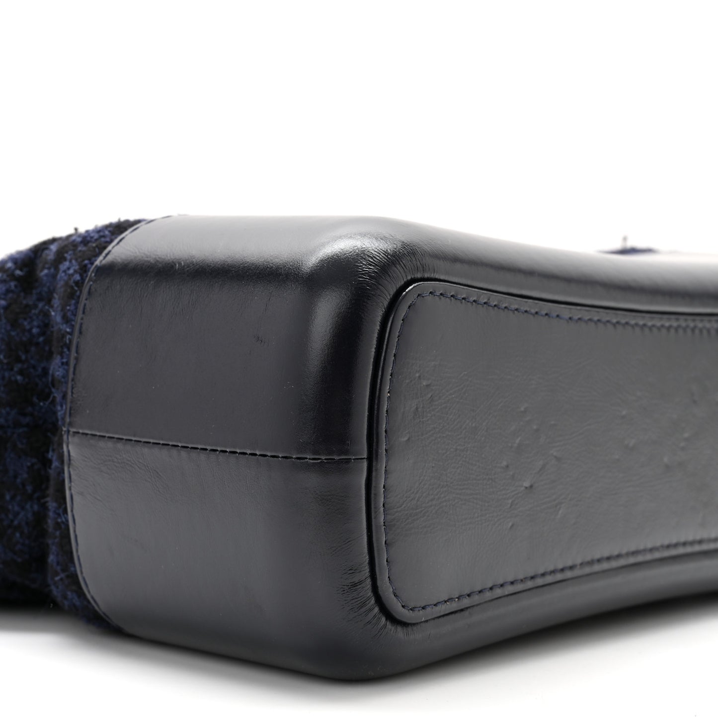 Tweed Calfskin Quilted Medium Gabrielle Hobo Black Blue