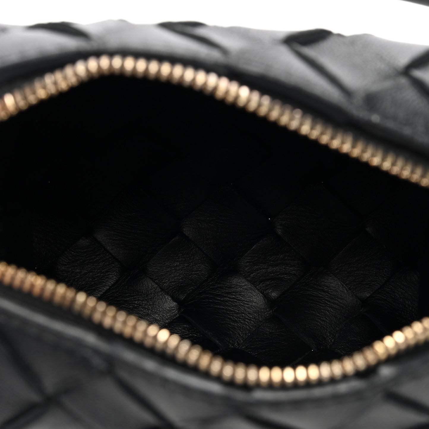 Nappa Intrecciato Candy Loop Camera Bag Black