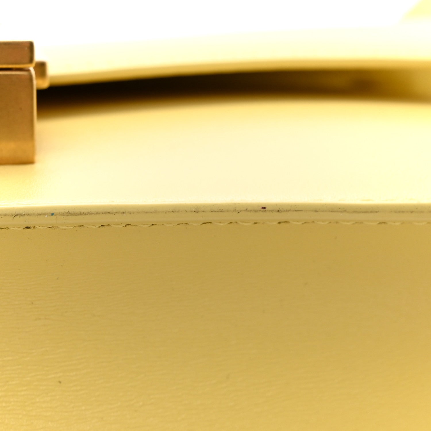 Saint Laurent Smooth Calfskin Carre Satchel Paille 14 of 14