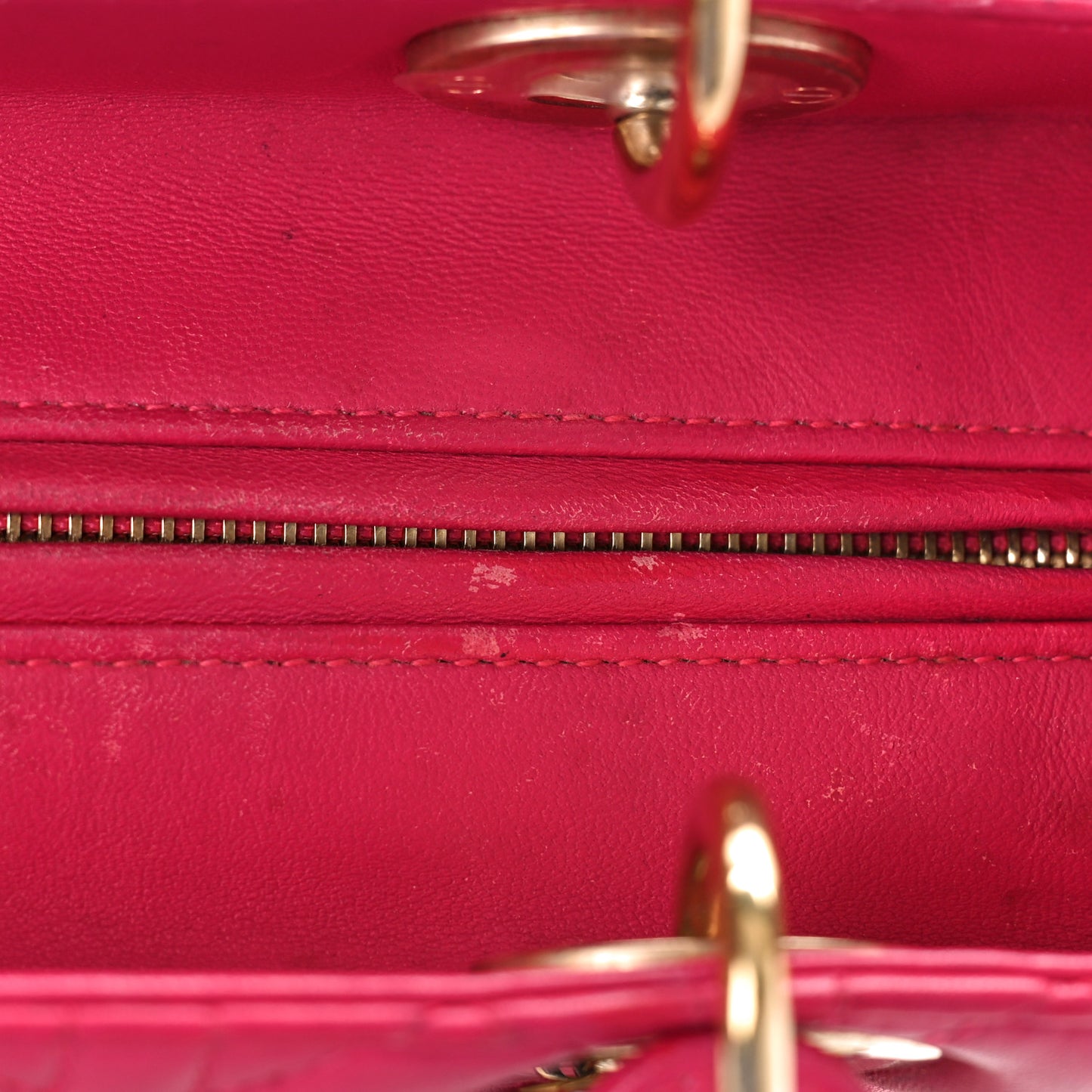 Lambskin Cannage Medium Lady Dior Pink
