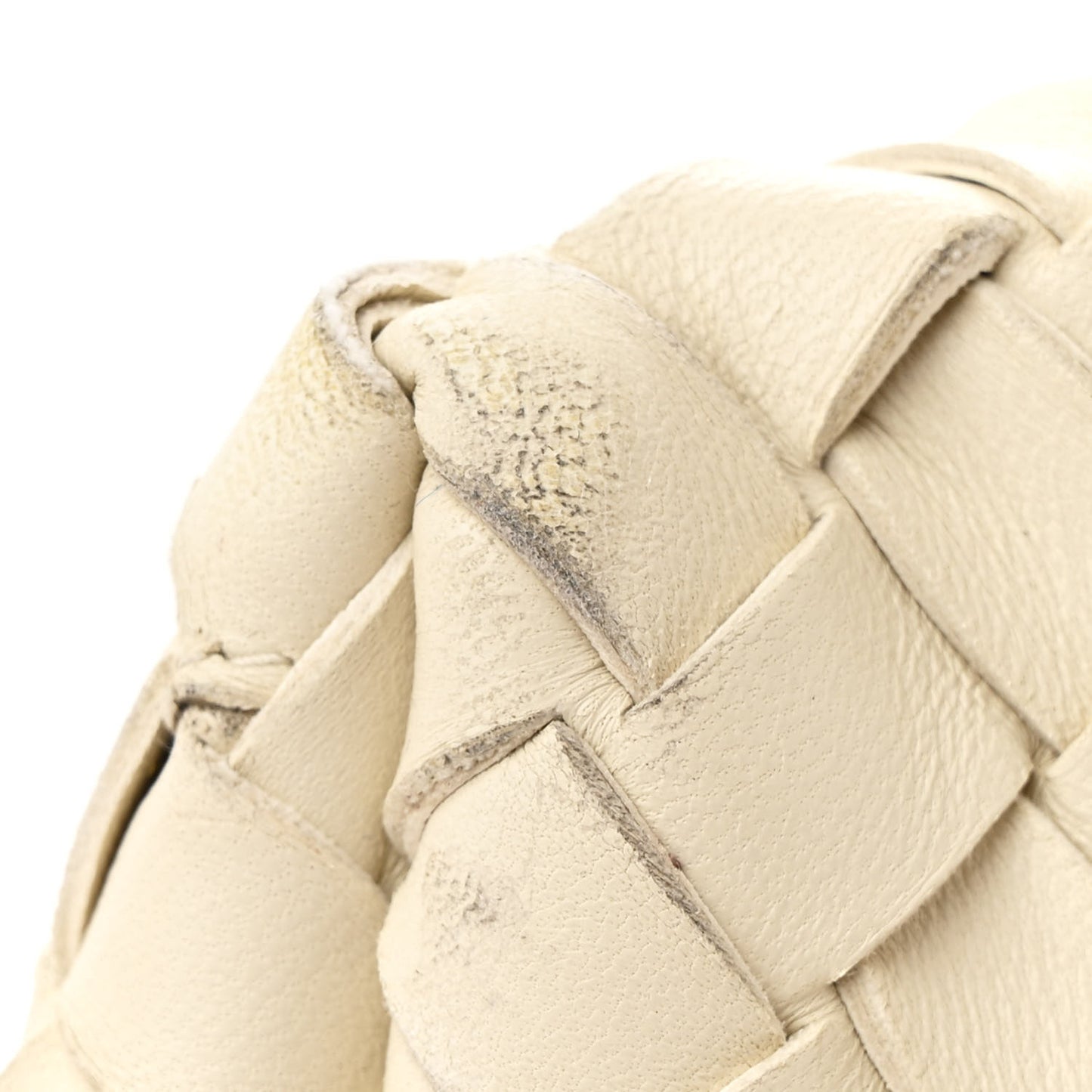 Nappa Intrecciato Large Andiamo Shoulder Bag Sea Salt