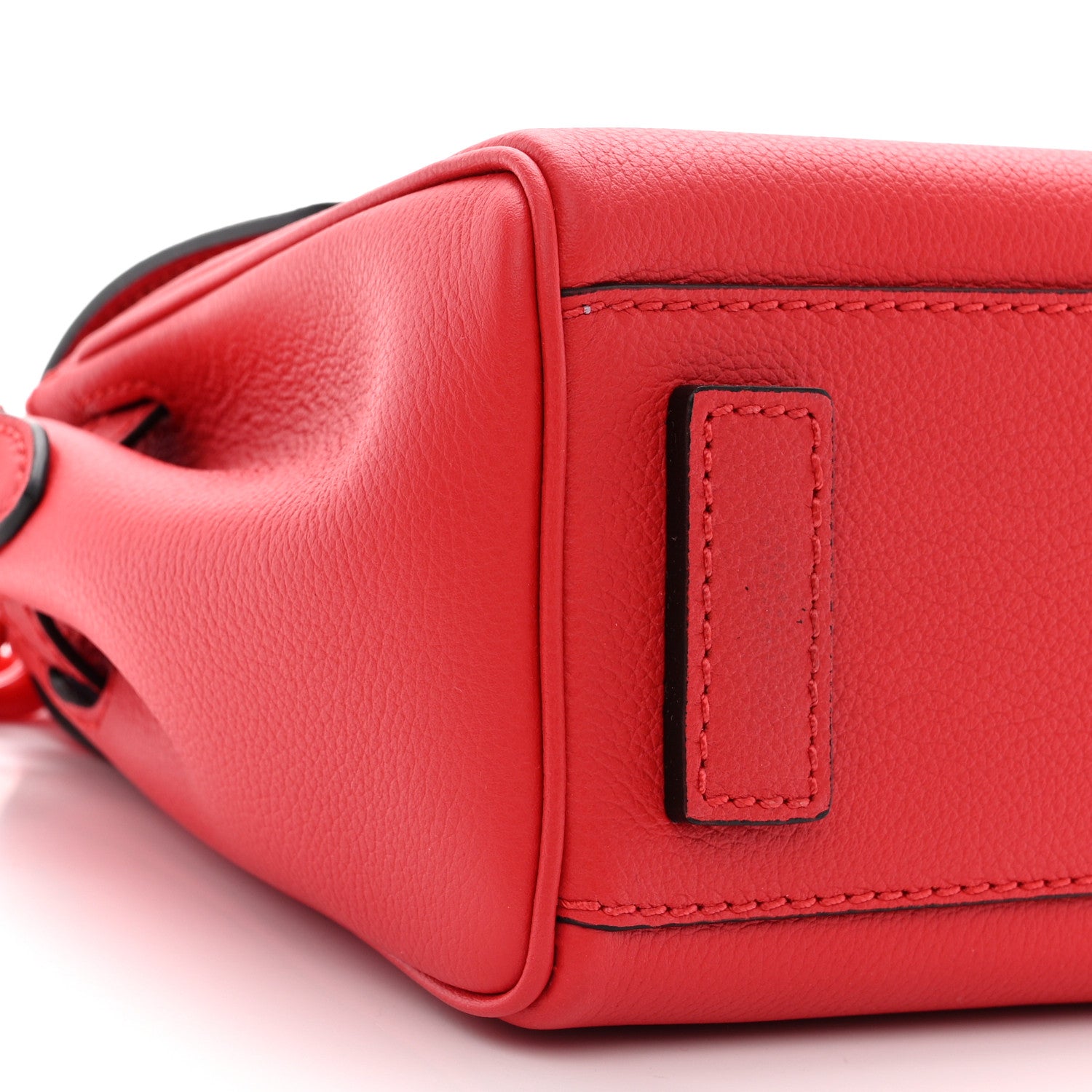 Versace Grained Calfskin Small La Medusa Top Handle Bag Red 8 of 10