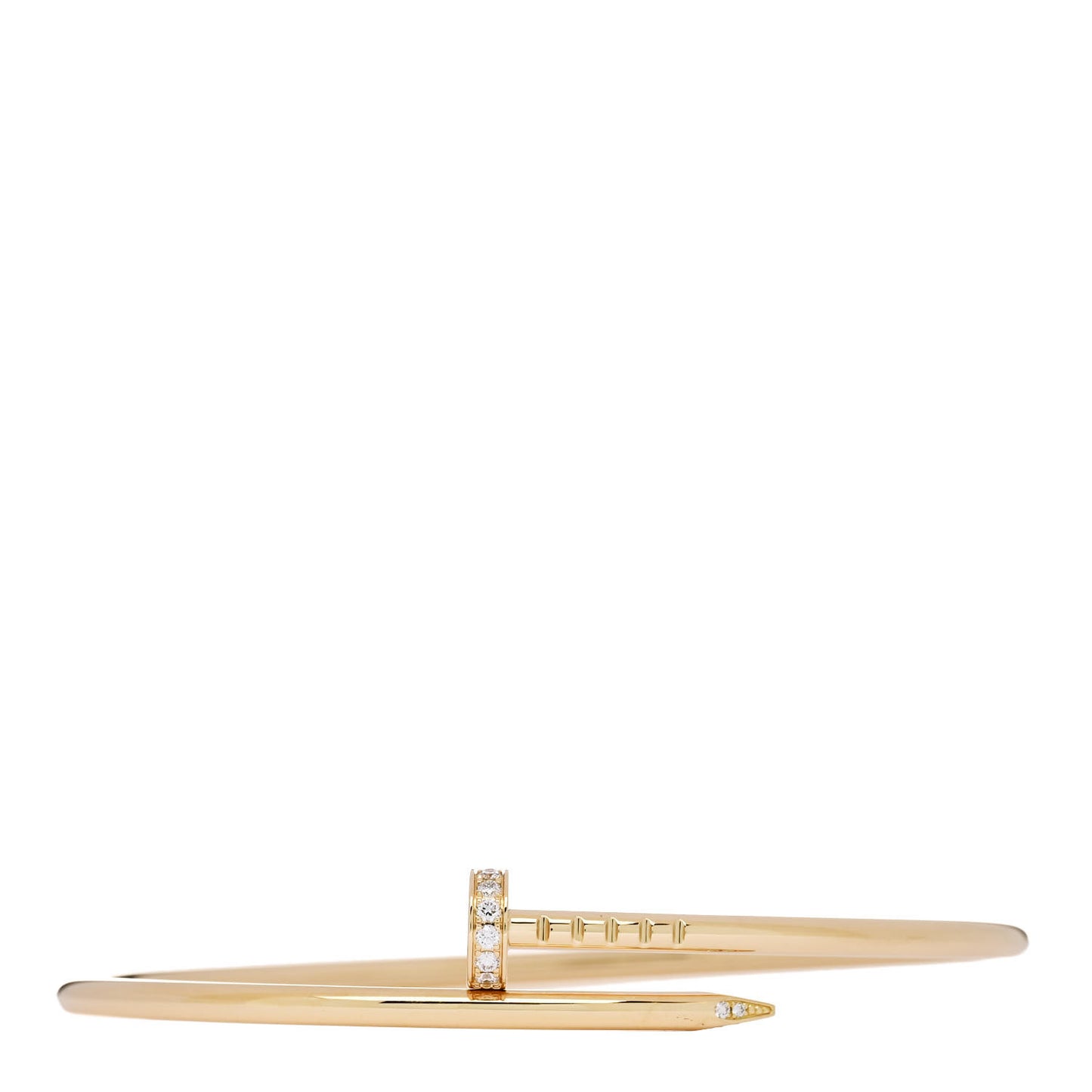 18K Yellow Gold Diamond Small Juste Un Clou Bracelet 17