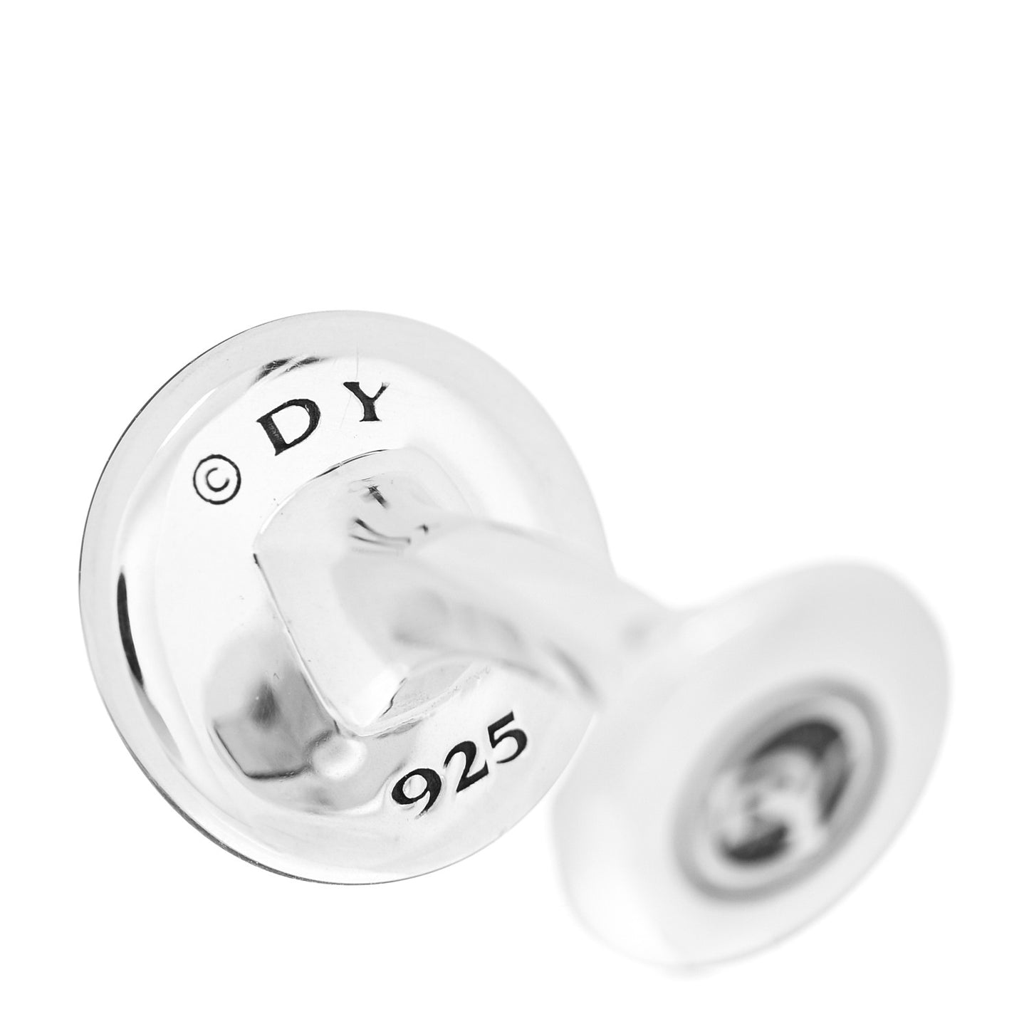 Sterling Silver Tiger's Eye 14mm Streamline Round Cufflinks