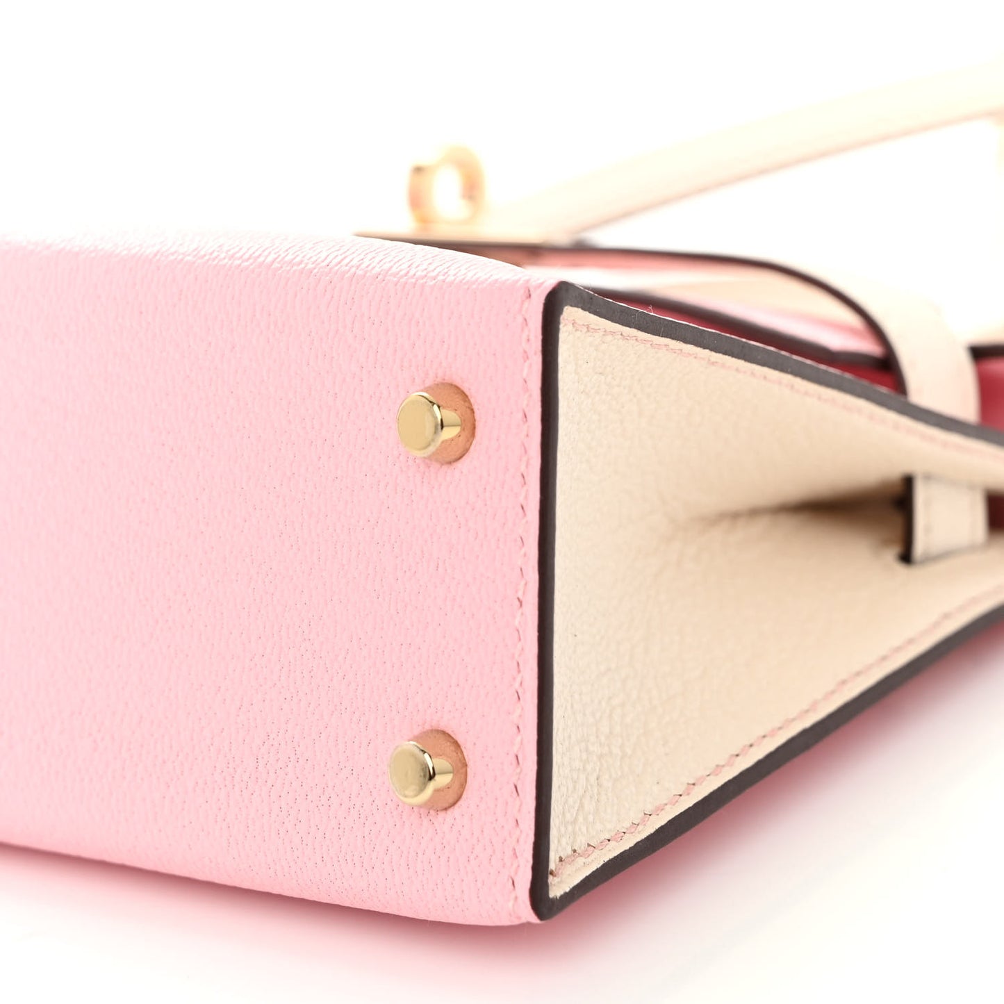 Chevre Mysore Horseshoe Mini Kelly Sellier 20 Rose Sakura Nata