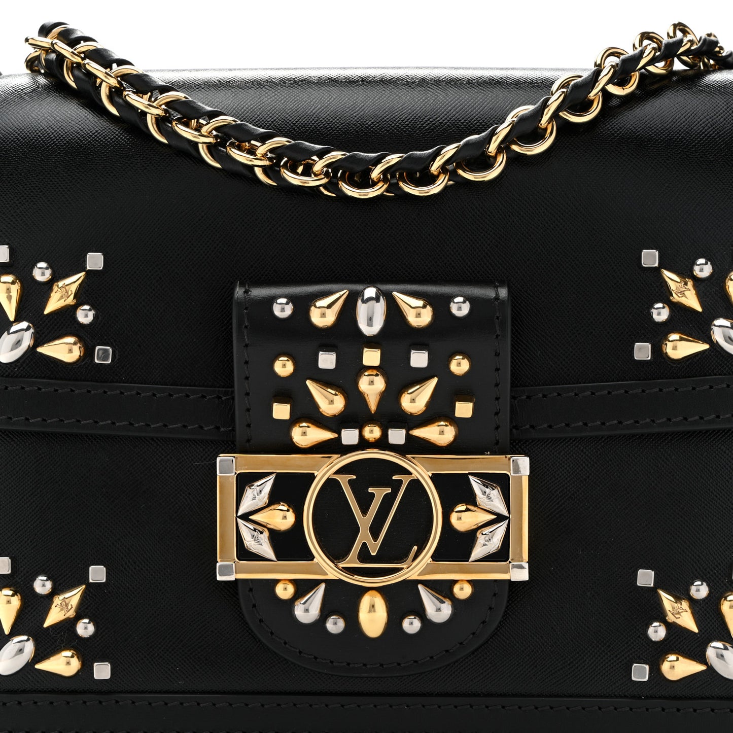 Epi Embellished Mini Dauphine Black