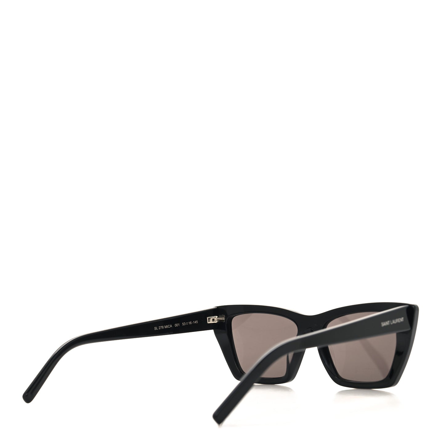 SAINT LAURENT Acetate Mica Cat Eye Sunglasses SL 276 Black