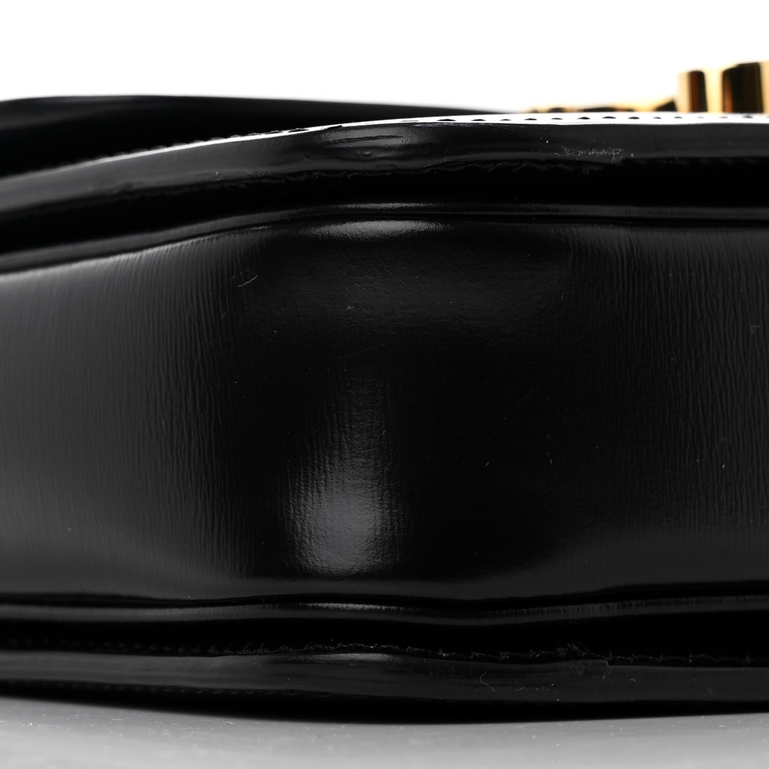 Celine Shiny Calfskin Teen Triomphe Black 12 of 13