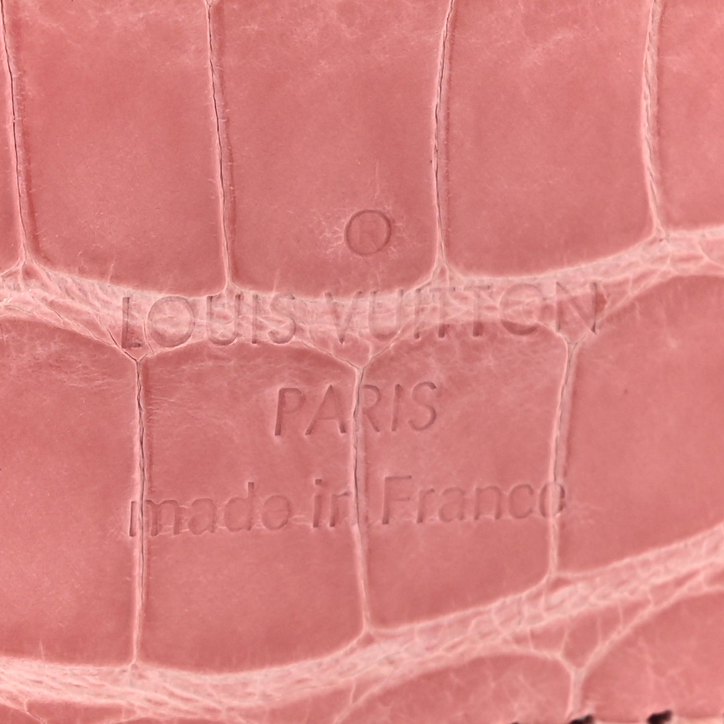 Alligator Bag Charm Key Holder Pink