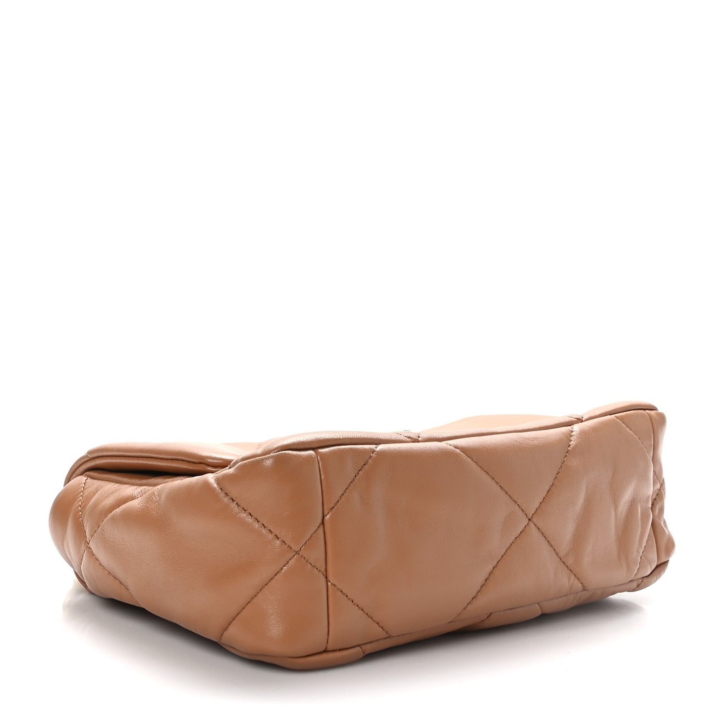 Lambskin Quilted Medium Chanel 19 Flap Brown