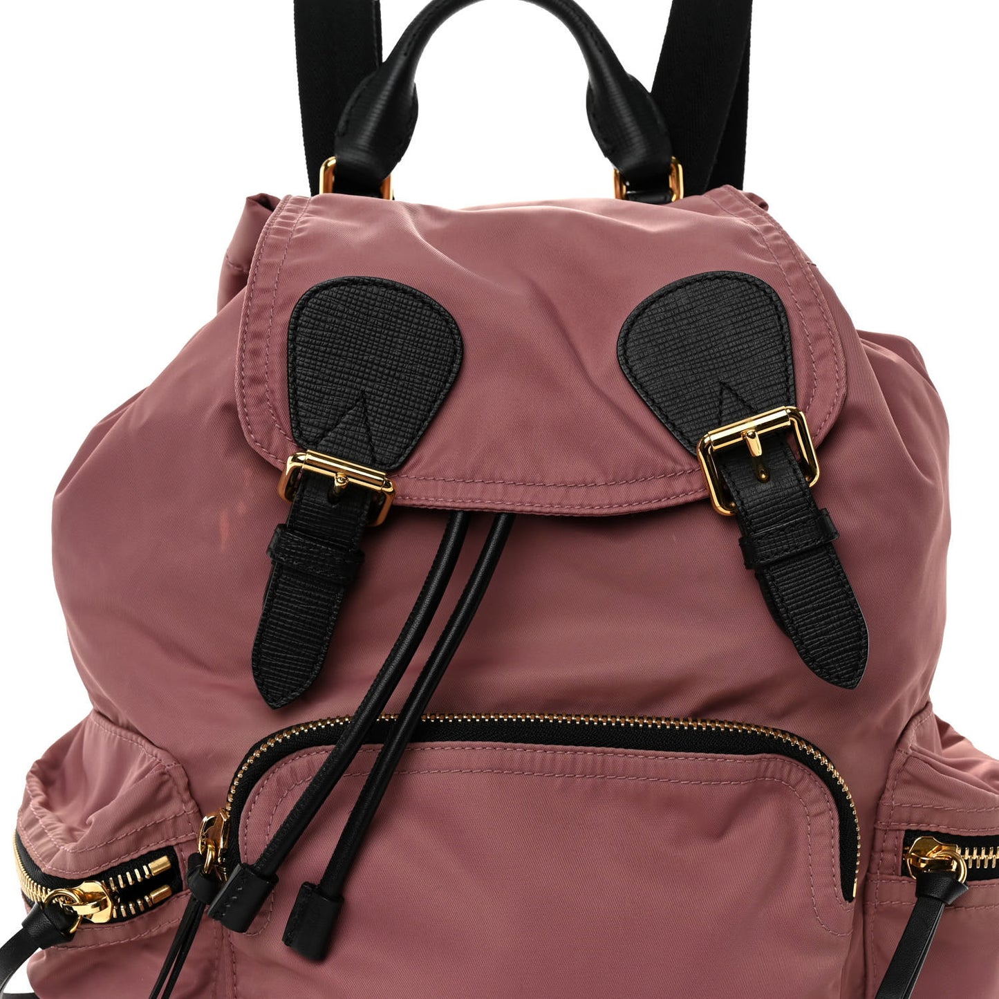 Nylon Medium Rucksack Backpack Mauve Pink