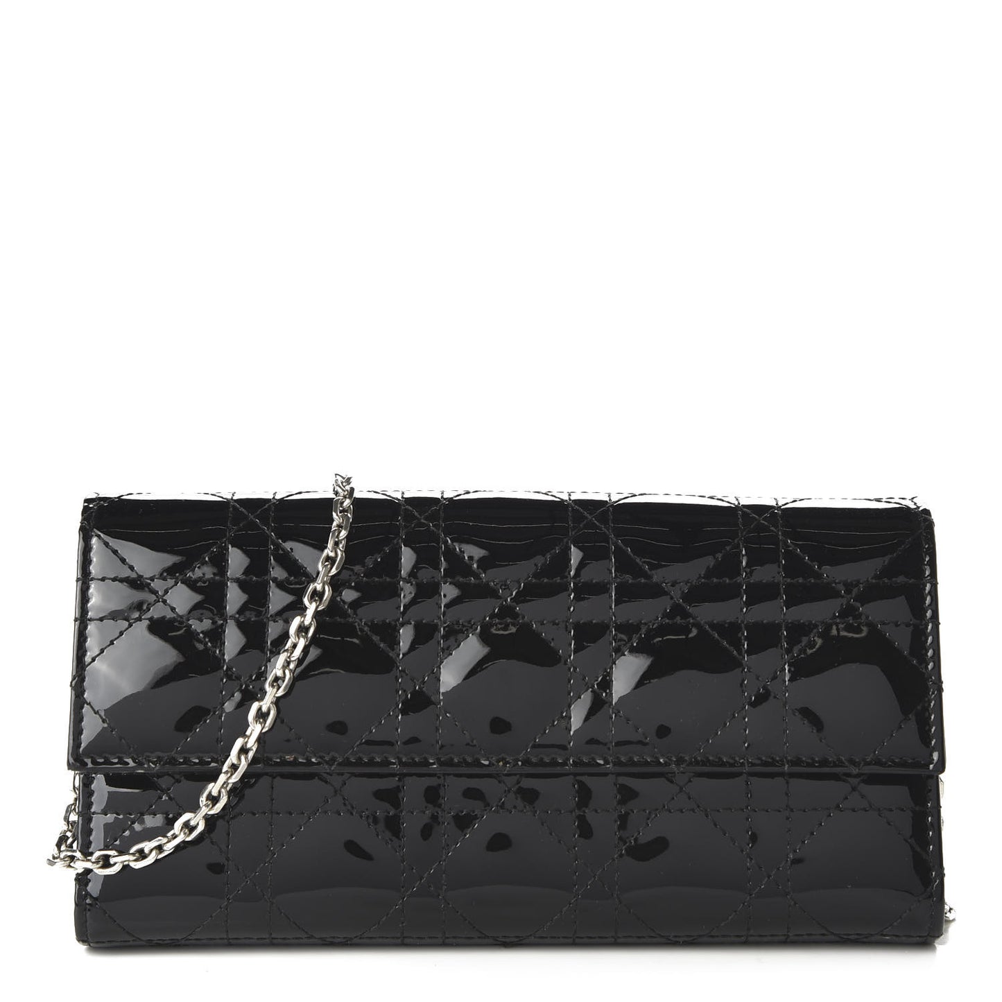 Patent Cannage Rendez-vous Chain Wallet Black
