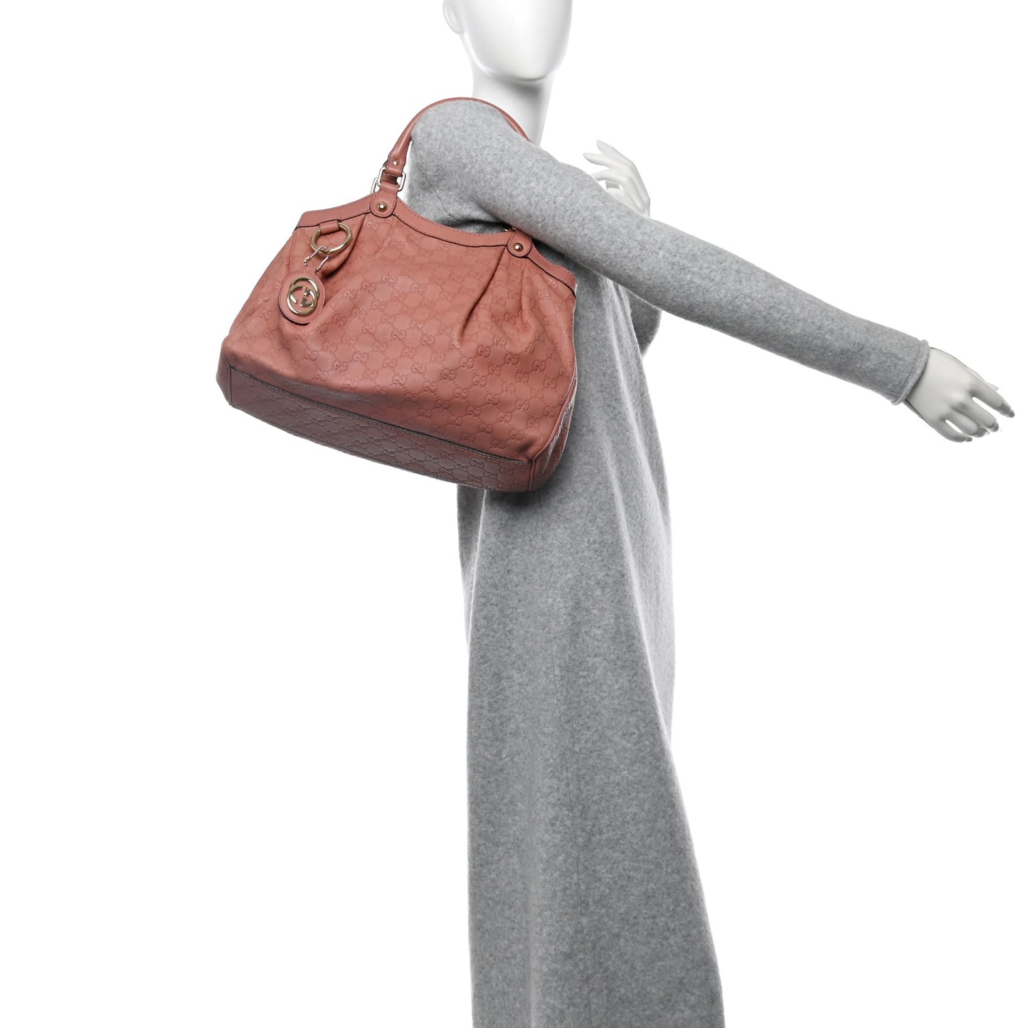 Guccissima Medium Sukey Tote Rose