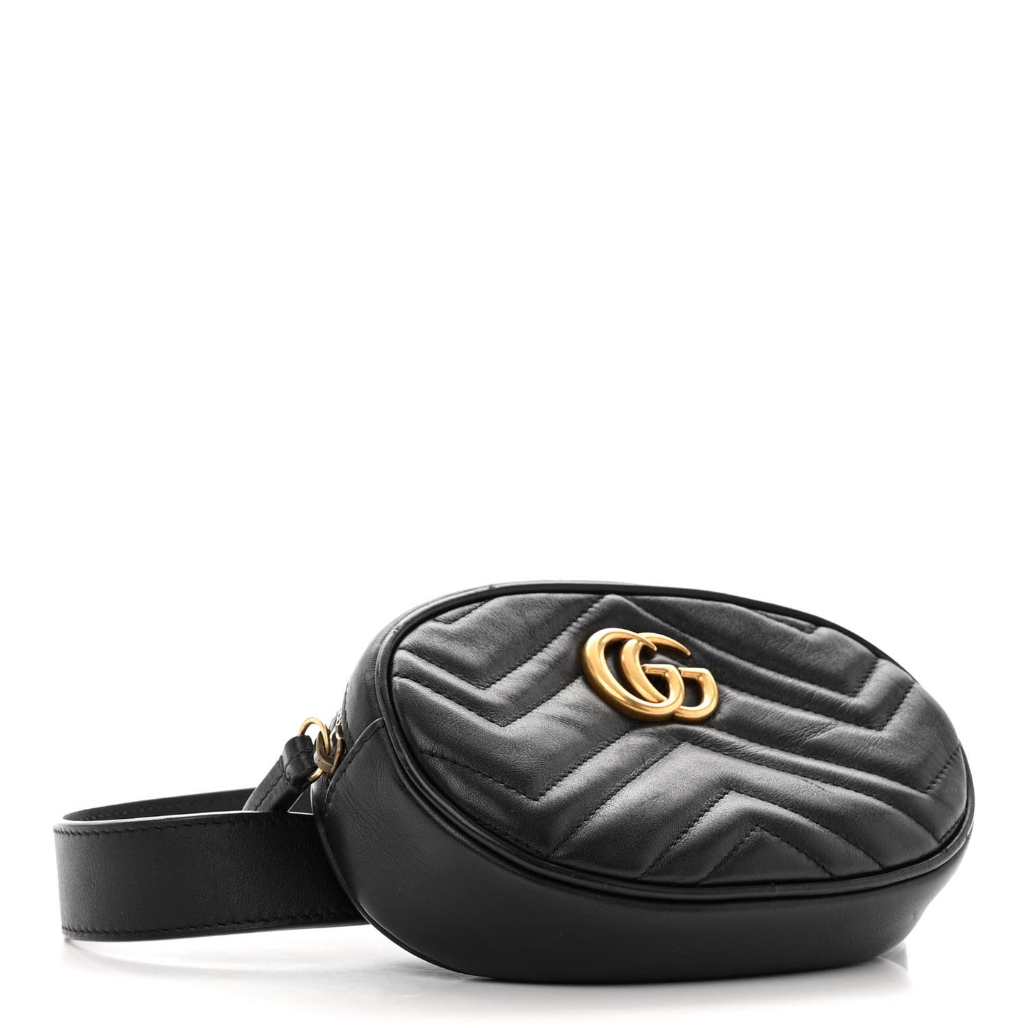 Calfskin Matelasse GG Marmont Belt Bag 65 26 Black