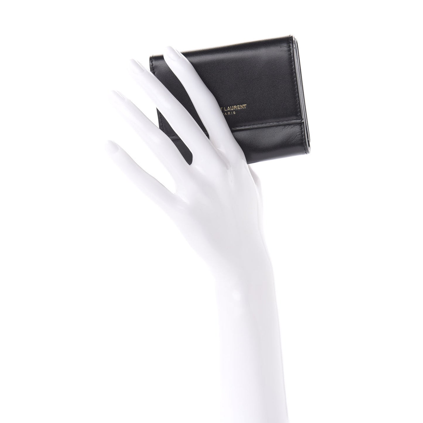 Calfskin Trifold Wallet Black