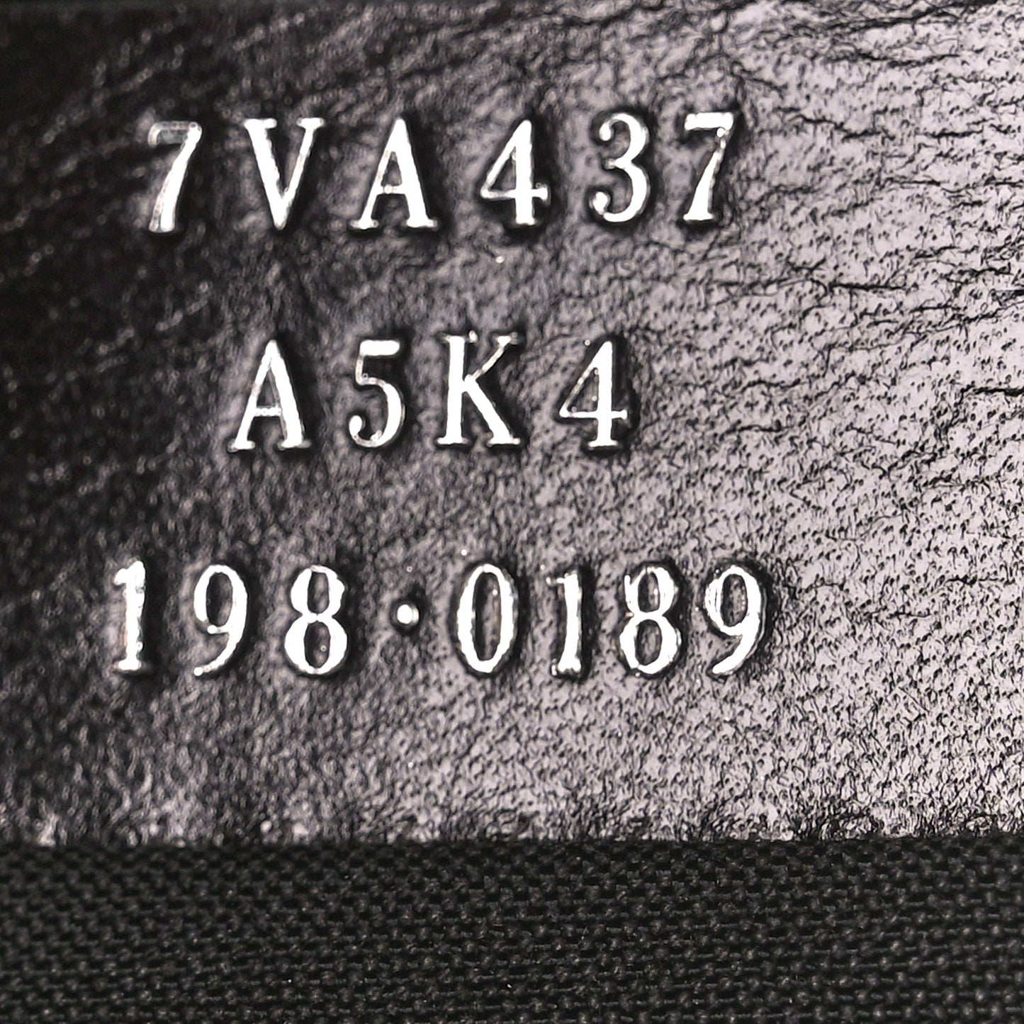 Glazed Fabric Vitello Century FF 1974 Stamp Patch Messenger Bag Mogano Panna Black