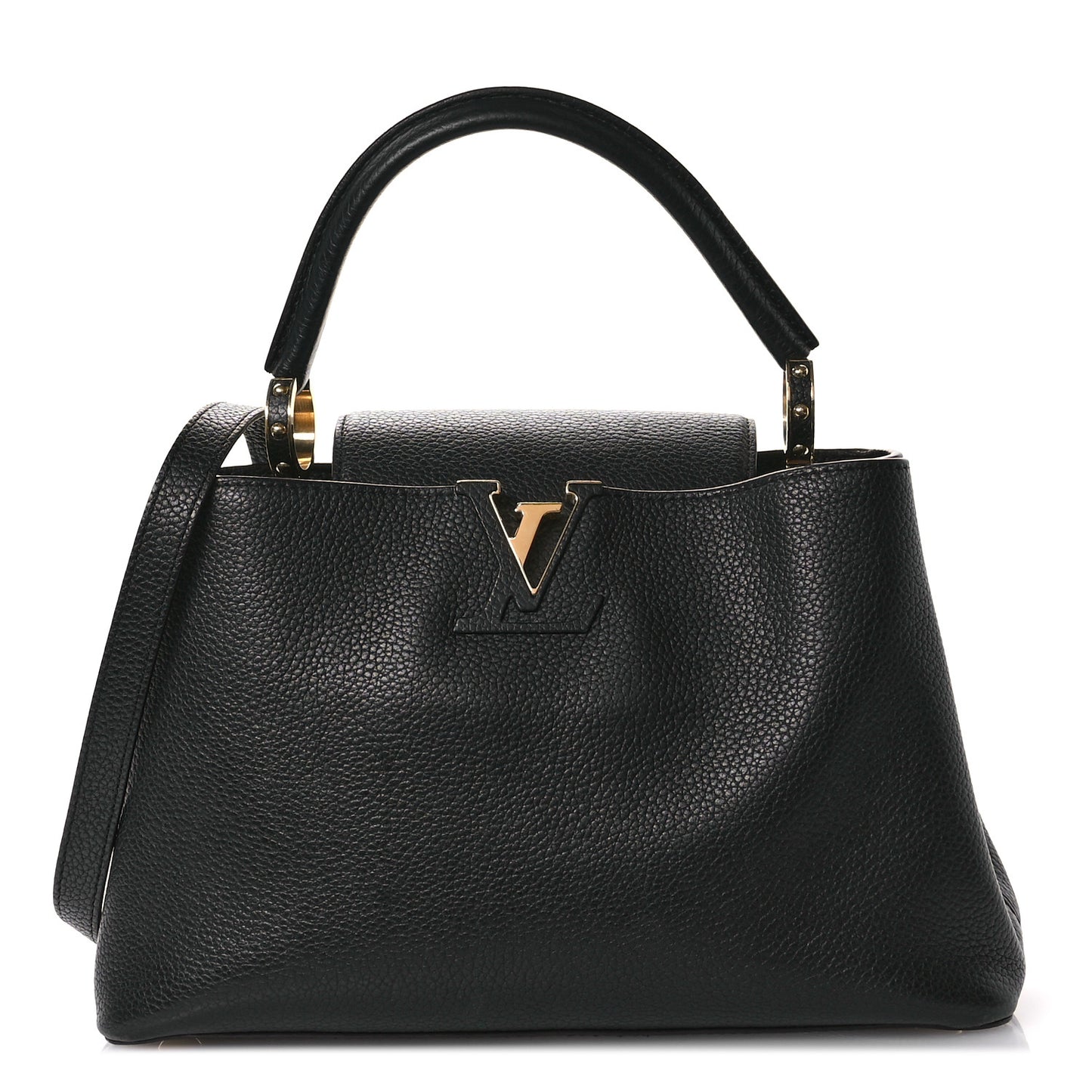 Taurillon Capucines BB Black Fuchsia