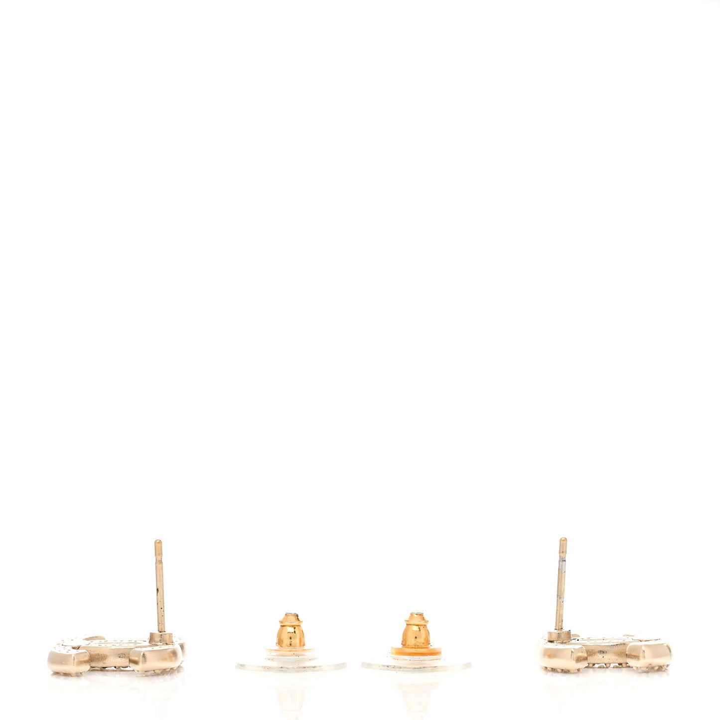 Crystal CC Earrings Gold