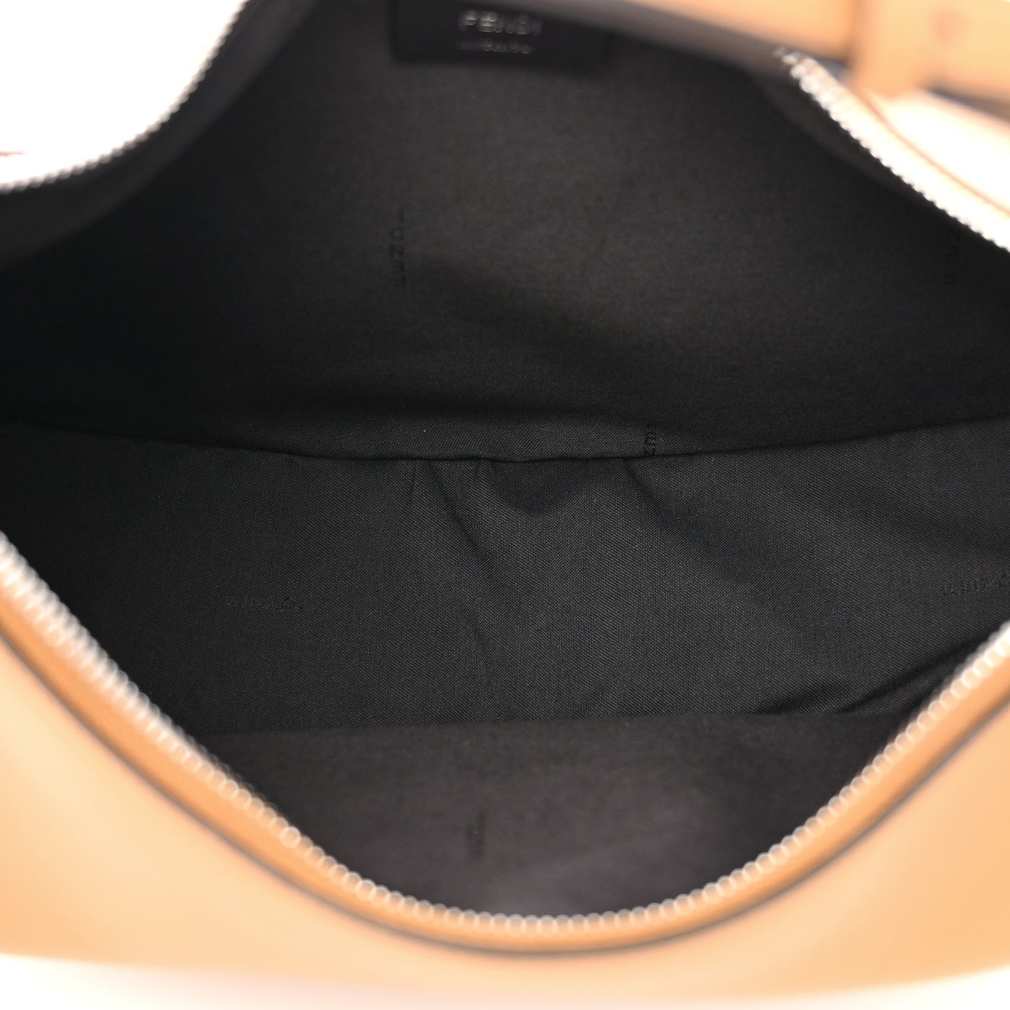 Vitello Grace Matte Medium Fendigraphy Hobo Bag Caramello