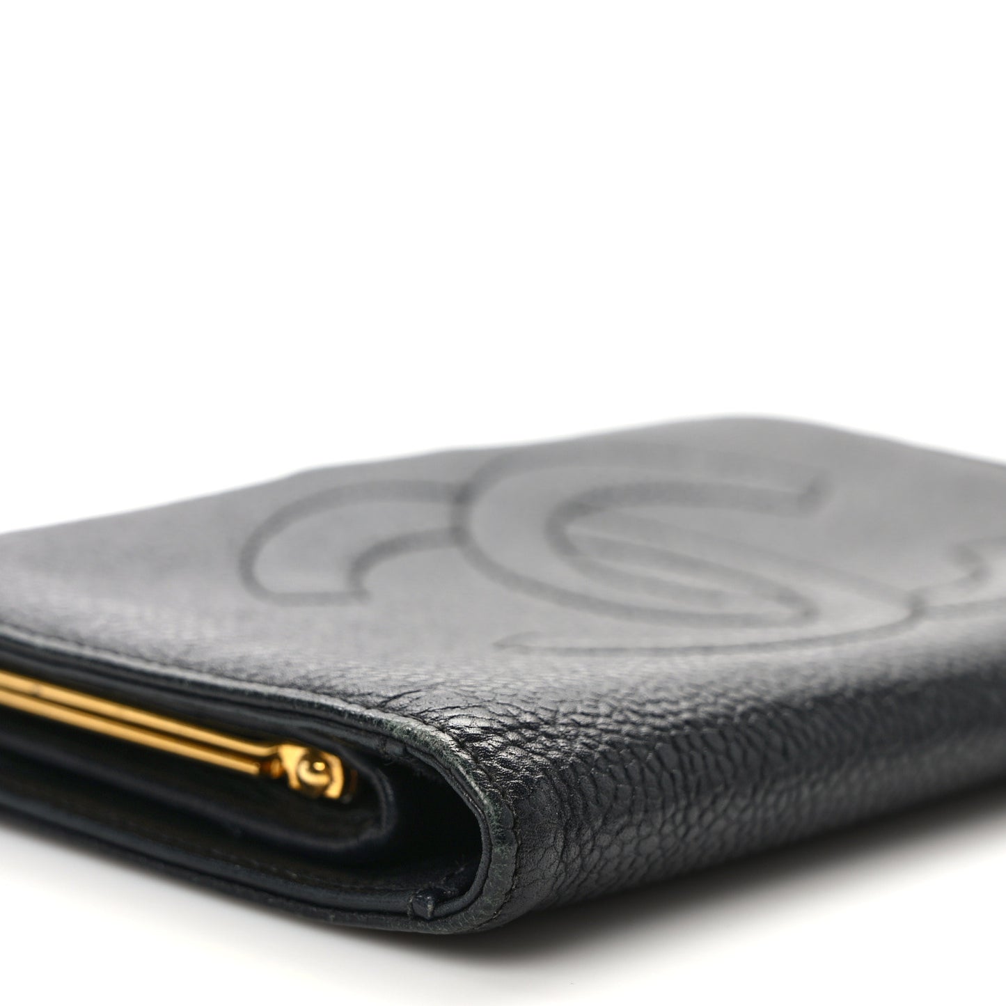 Caviar Timeless CC French Wallet Black