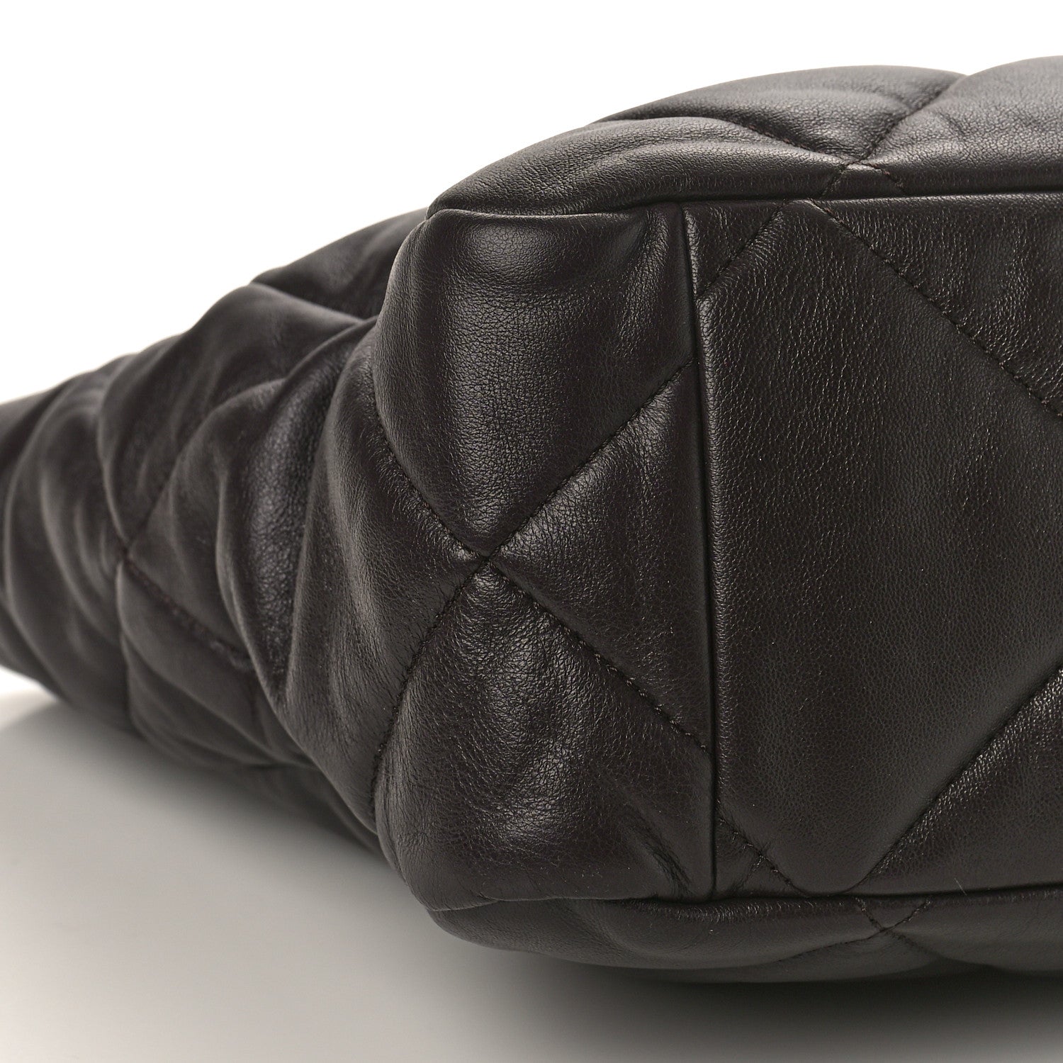 Chanel Lambskin Quilted Chanel 19 East West Shopping Bag Burgundy 8 of 9