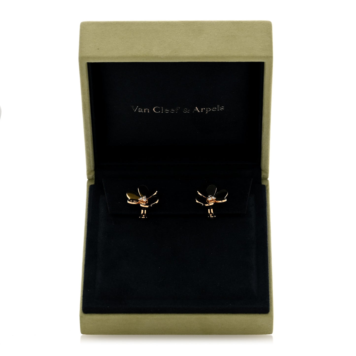 18K Yellow Gold Diamond Large Frivole Earrings