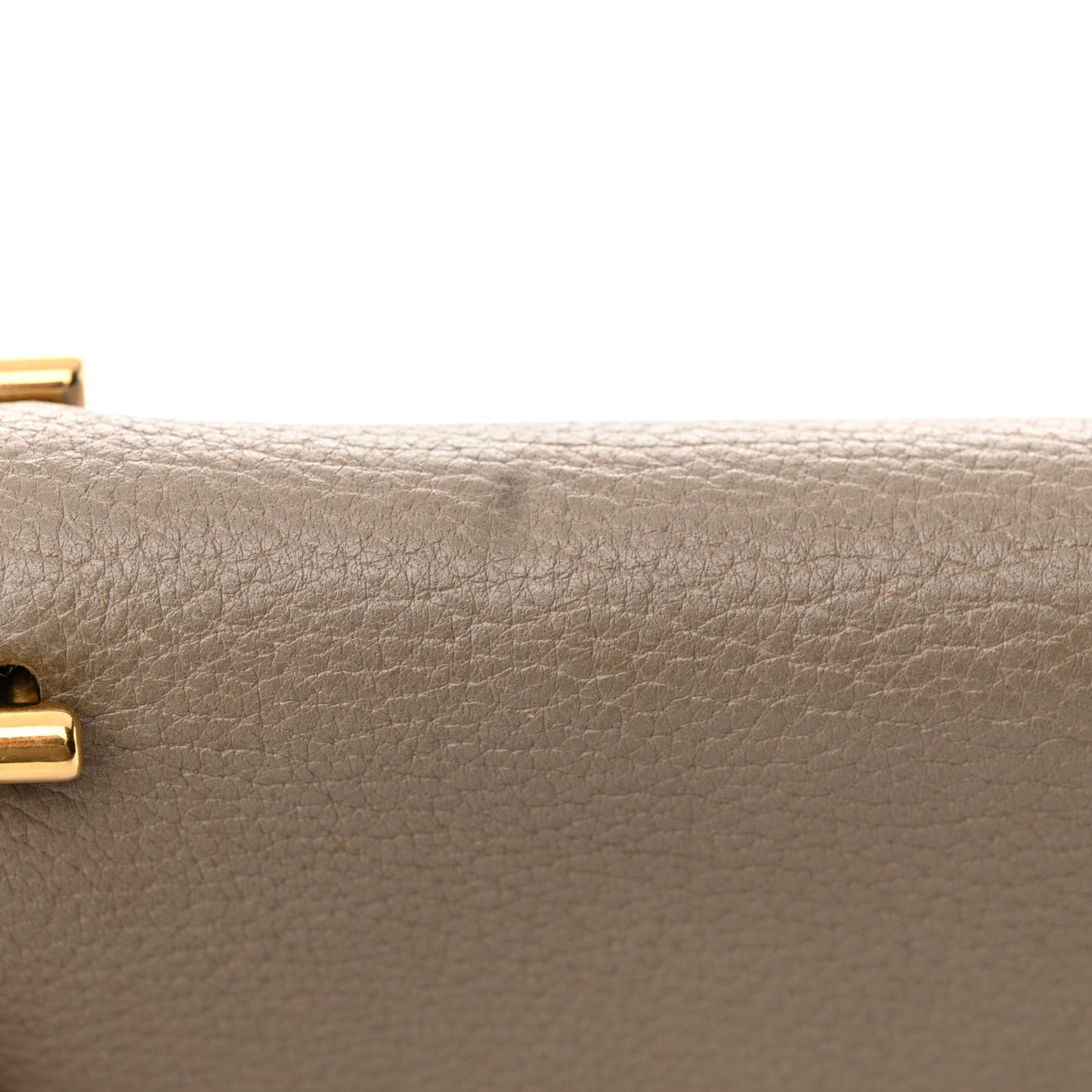 Grained Lambskin Drew Shoulder Bag Motty Grey