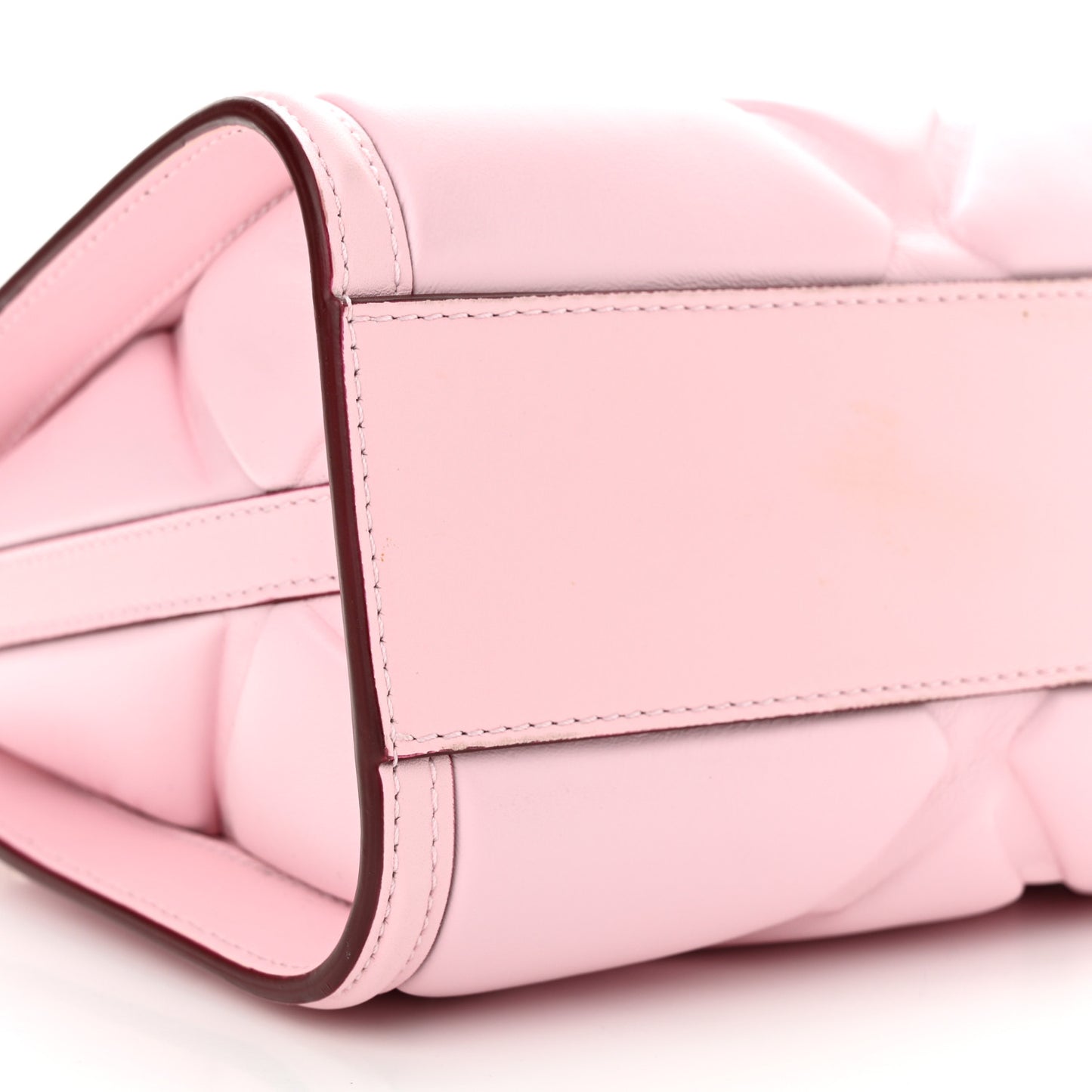 ALEXANDER MCQUEEN Calfskin Quilted The Short Story Shoulder Bag Pink