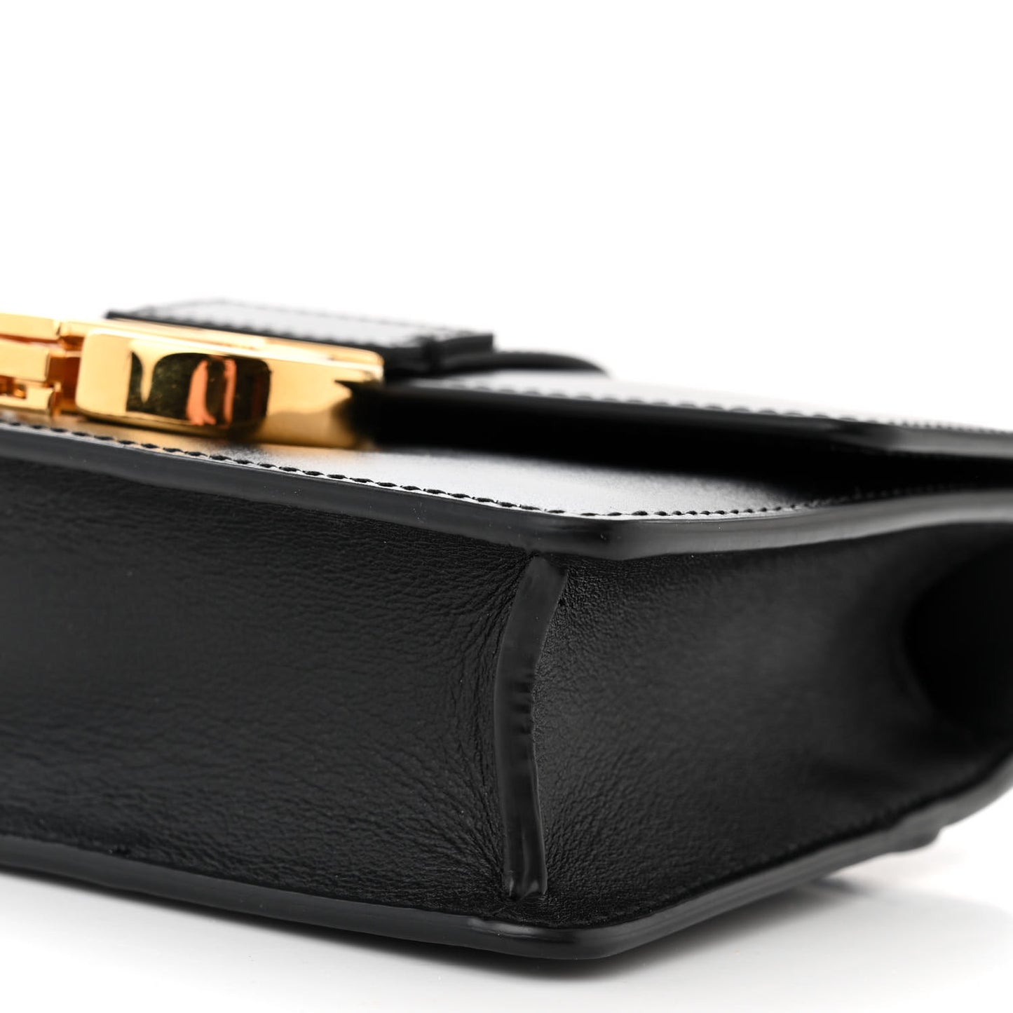 Smooth Calfskin Micro 30 Montaigne Flap Bag Black