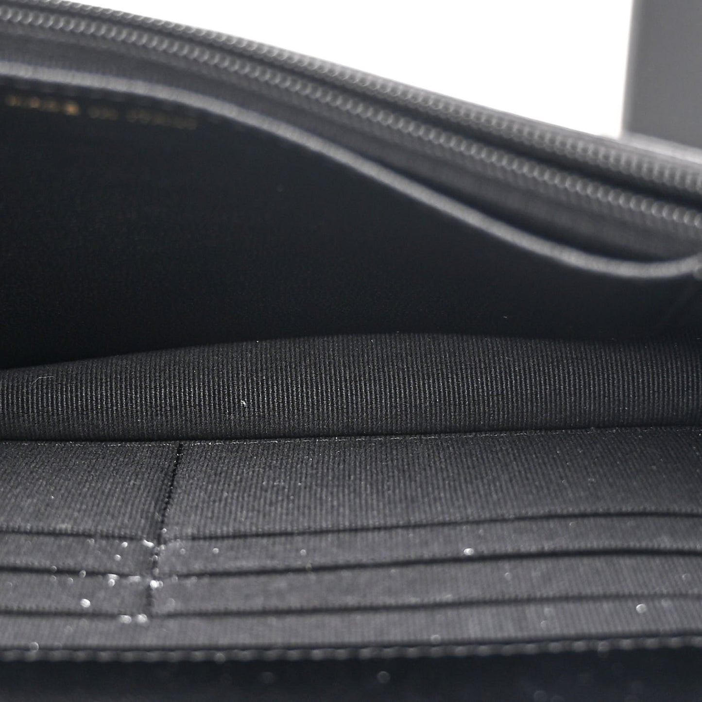 Lambskin Quilted CC Pearl Wallet on Chain WOC Black