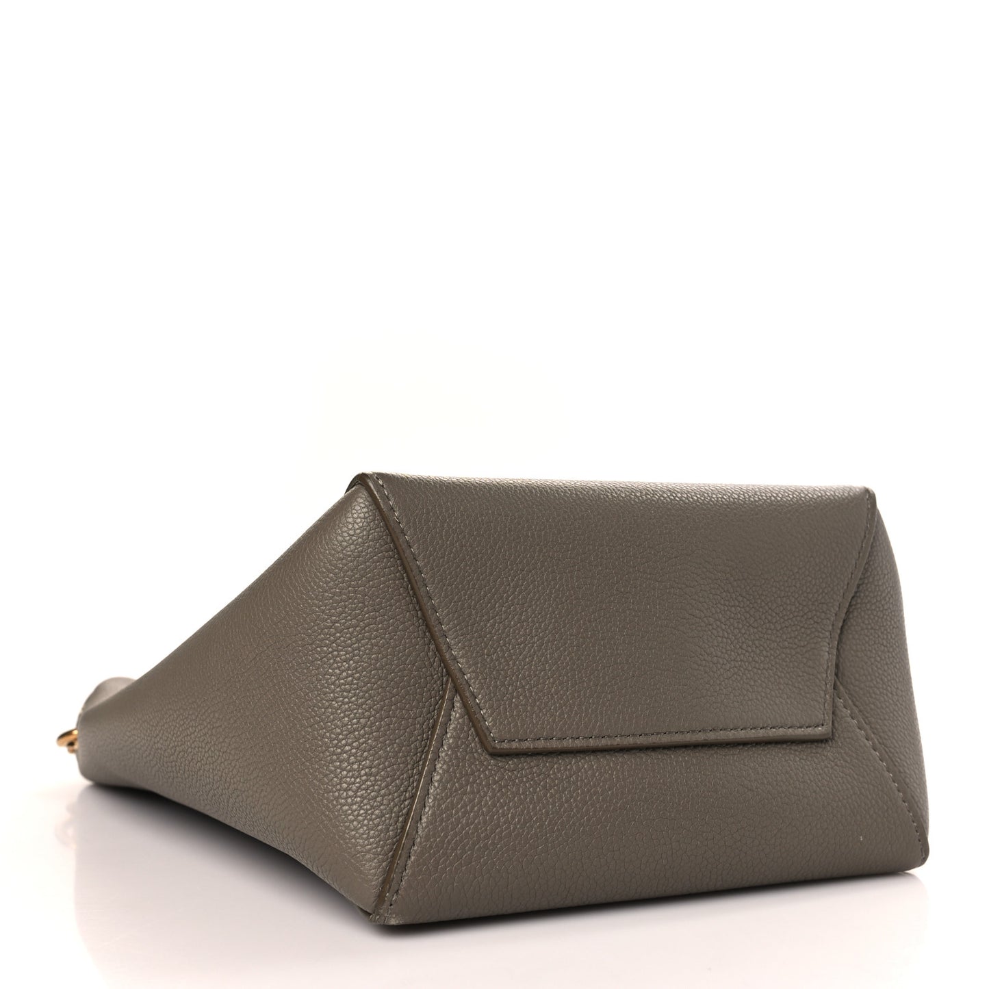 Soft Grained Calfskin Small Sangle Bucket Bag Taupe