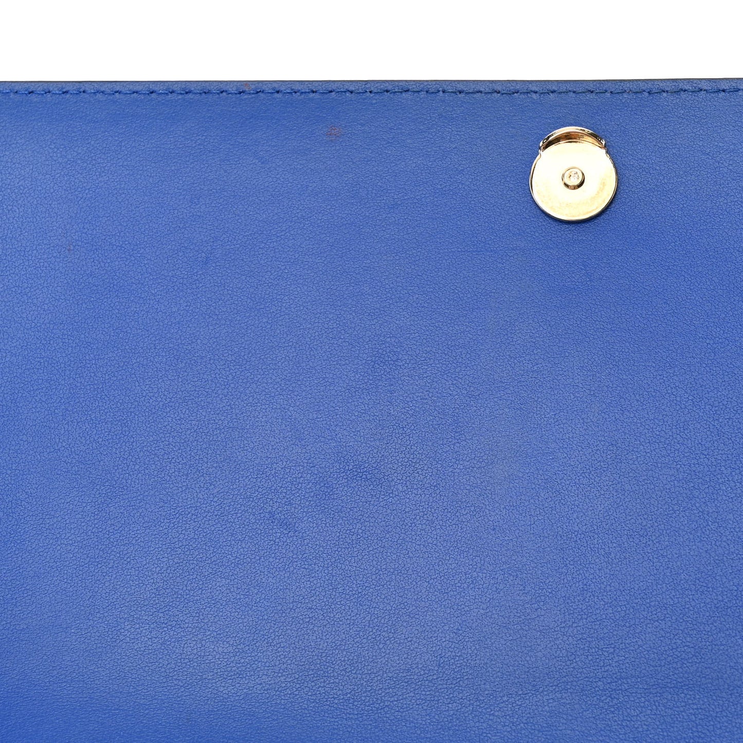 Calfskin Spikes Paloma Clutch Blue