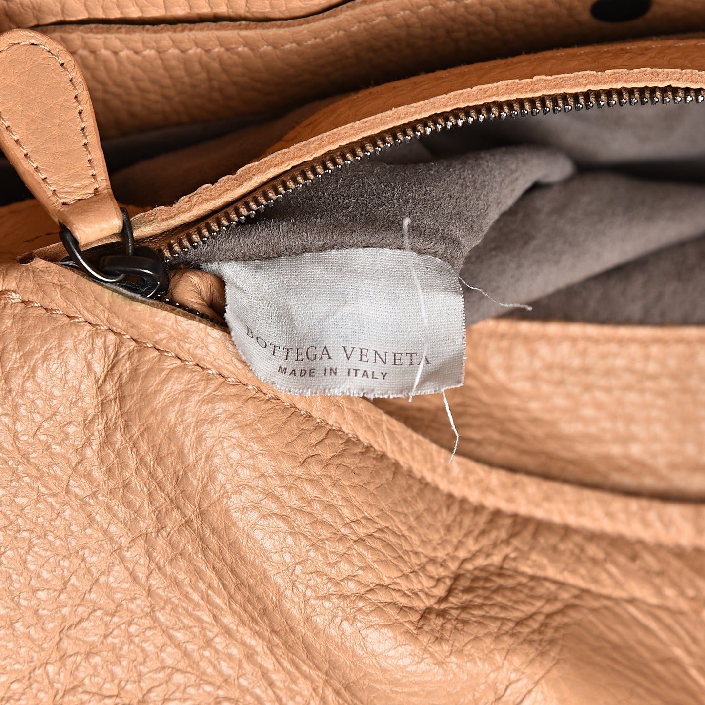 Cervo Deerskin Large Hobo Carmel
