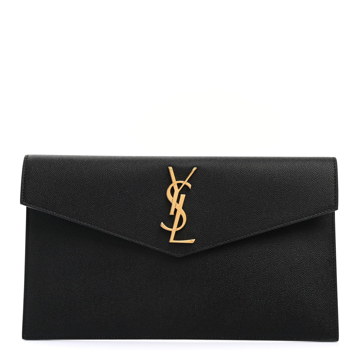 Saint Laurent Grain De Poudre Uptown Pouch Black 1 of 6