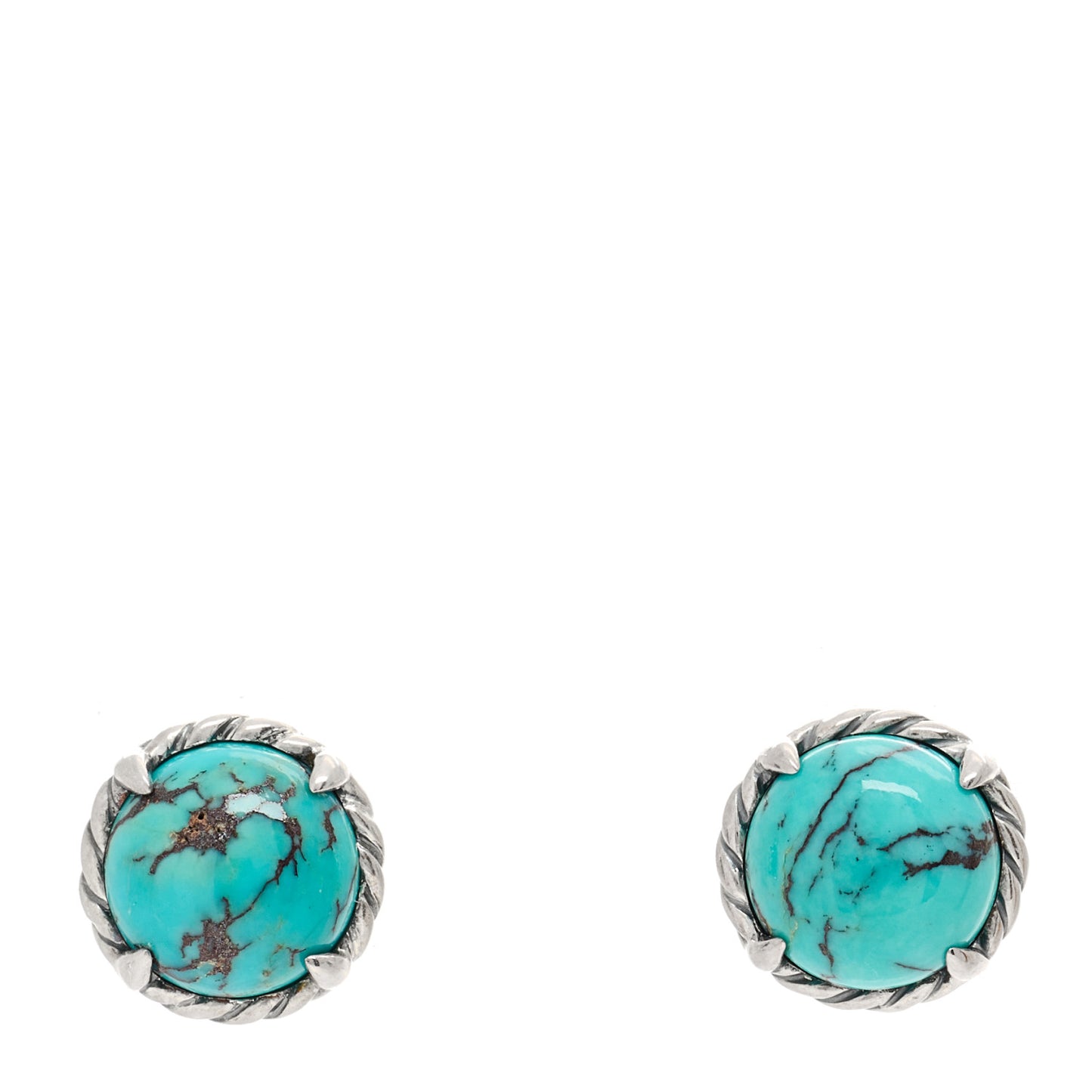 Sterling Silver Turquoise Chatelaine Earrings