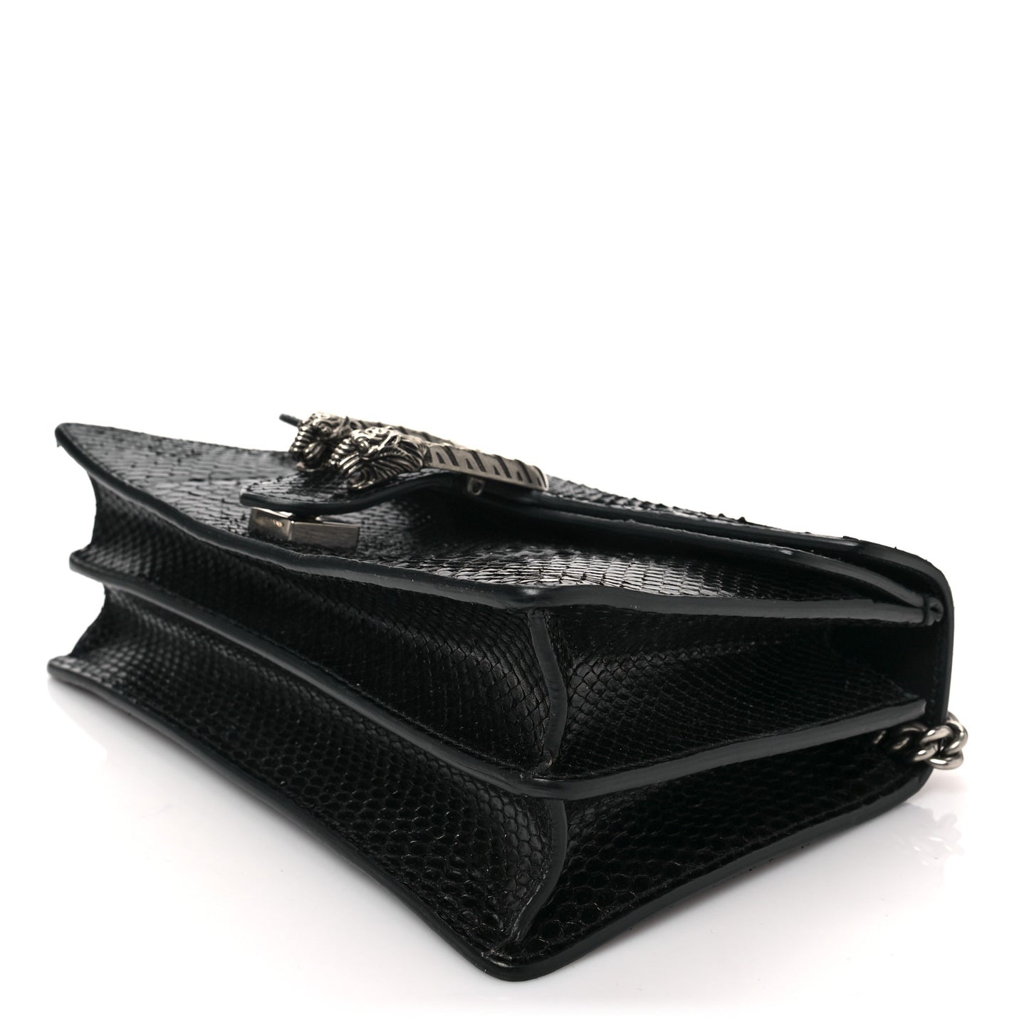 Snakeskin Small Dionysus Shoulder Bag Black