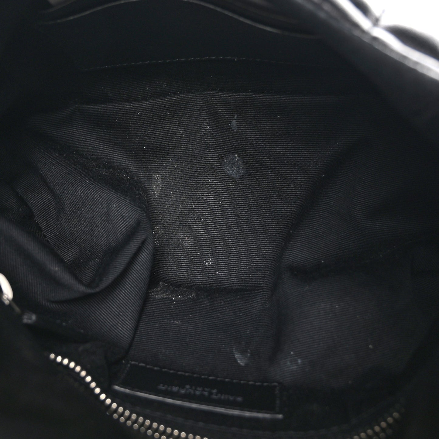 Lambskin Quilted Toy Loulou Puffer Monogram Chain Satchel Black