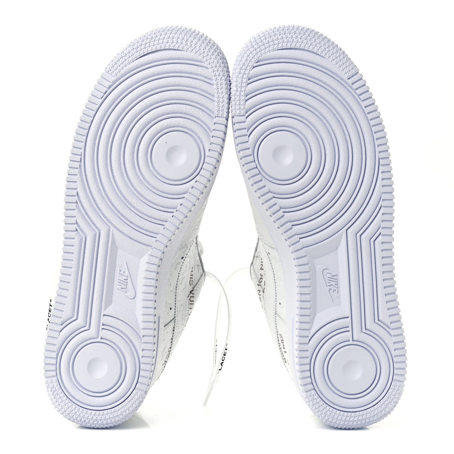 Louis Vuitton X NIKE AIR FORCE 1 Calfskin Monogram Mens Low Top Sneakers 7.5 White 6 of 15
