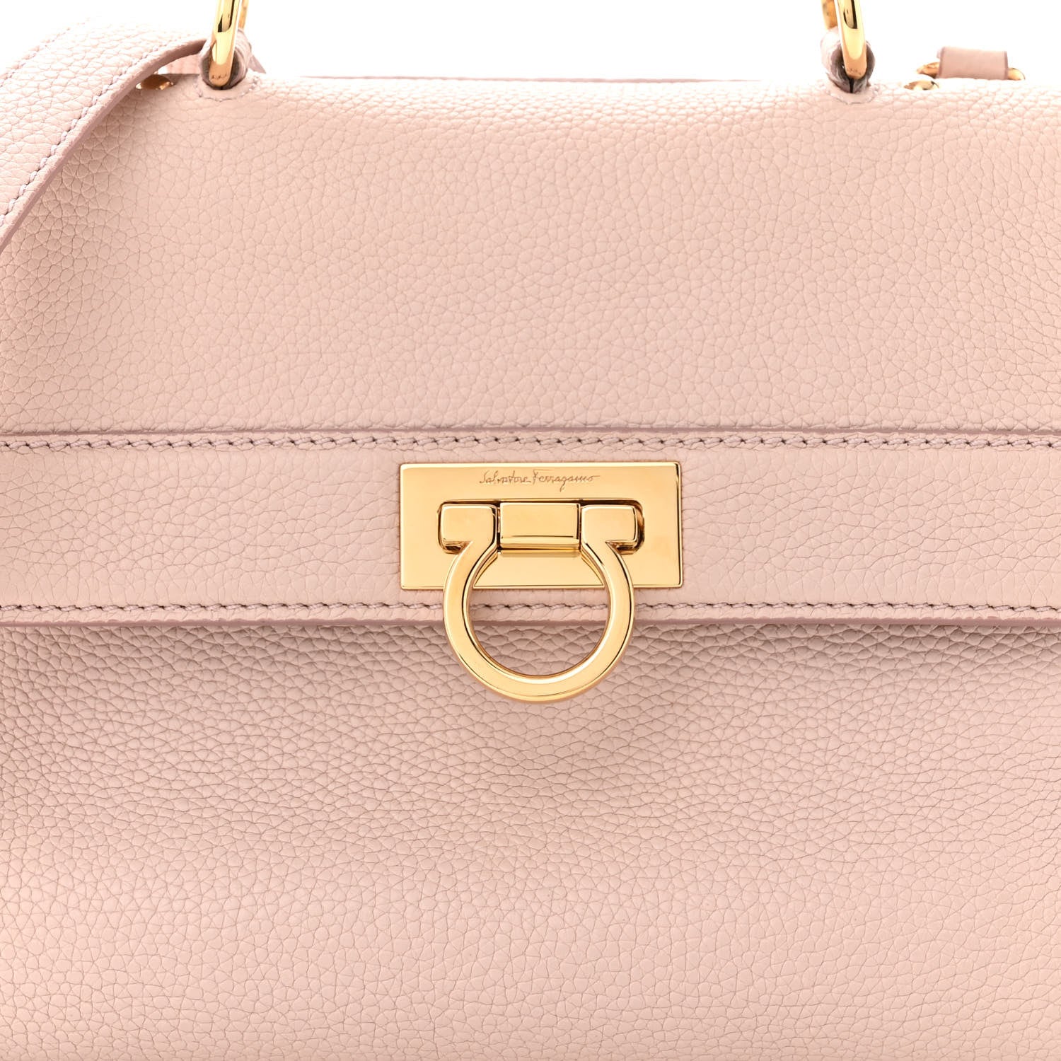 Salvatore Ferragamo Grained Calfskin Small Sofia Satchel Macaron 7 of 12