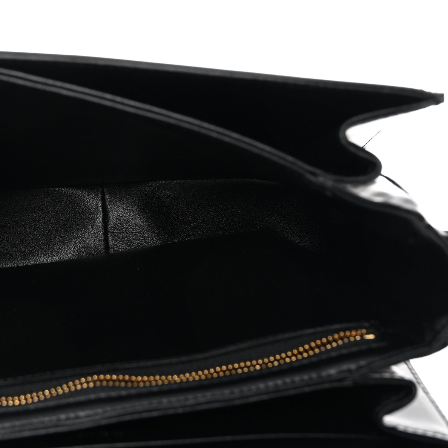 Celine Shiny Calfskin Medium Triomphe Black 5 of 10