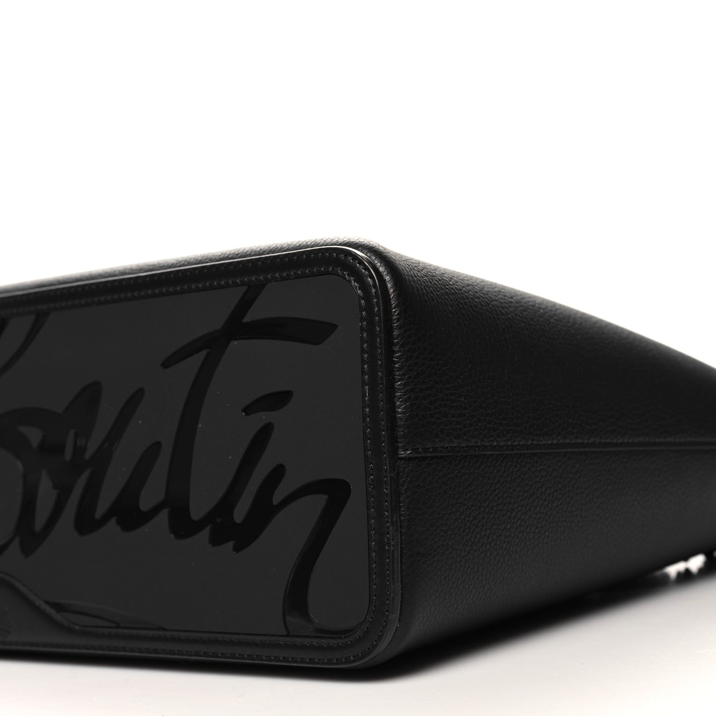 Calfskin Empire Spike Studded East West Cabata Tote Black