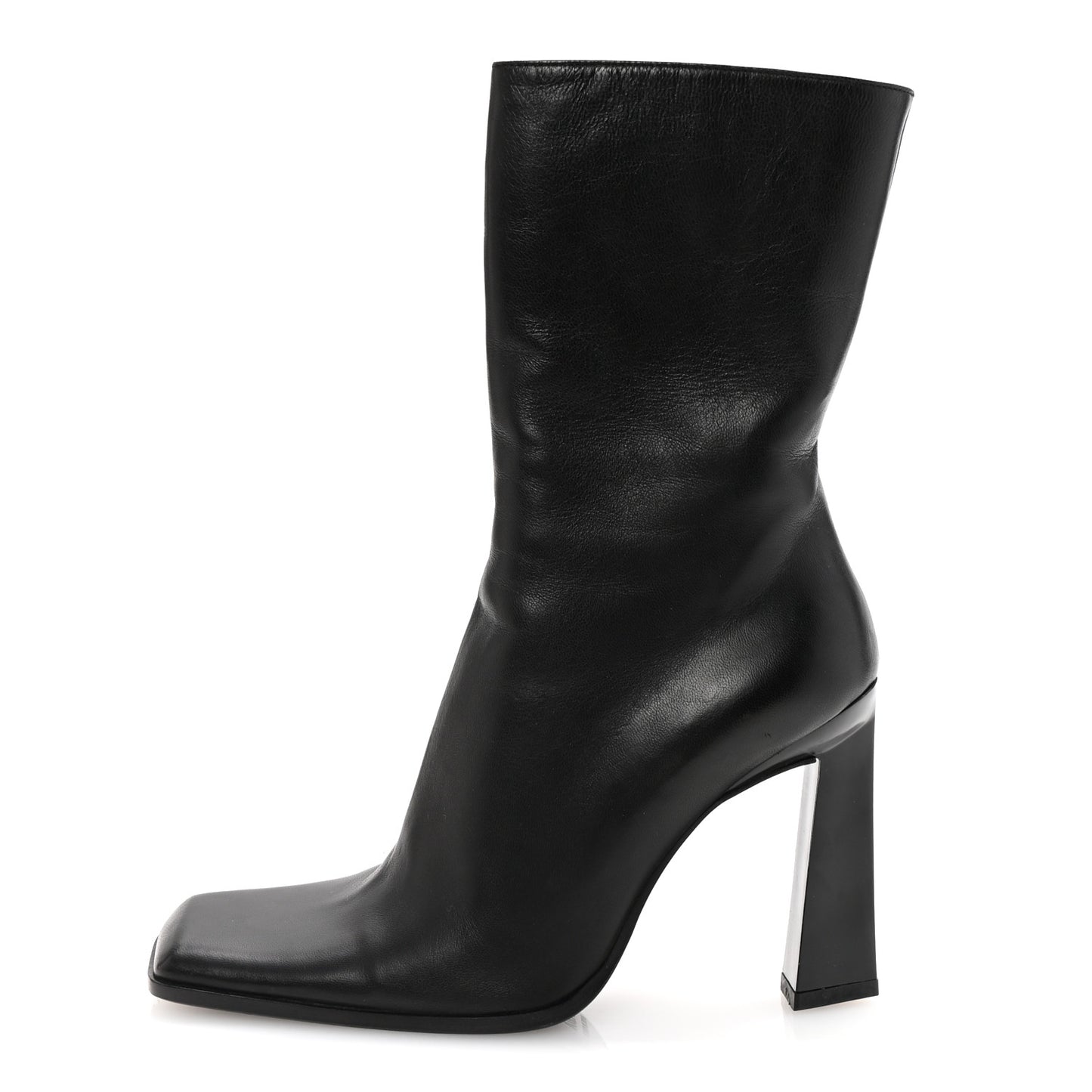 Nappa Ankle Zip Boots 36 Black