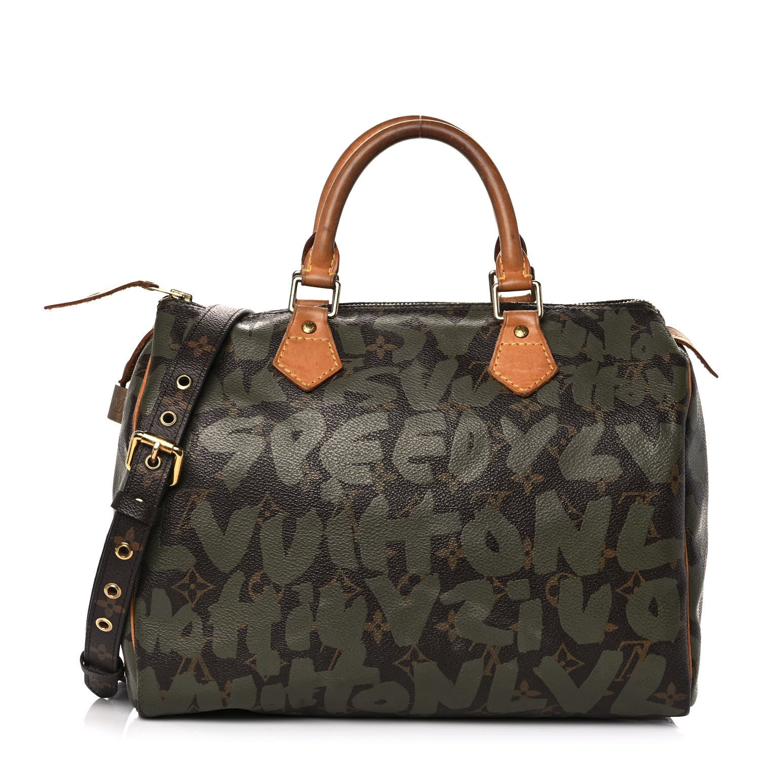 Louis Vuitton Monogram Graffiti Speedy 30 Kaki 1 of 23