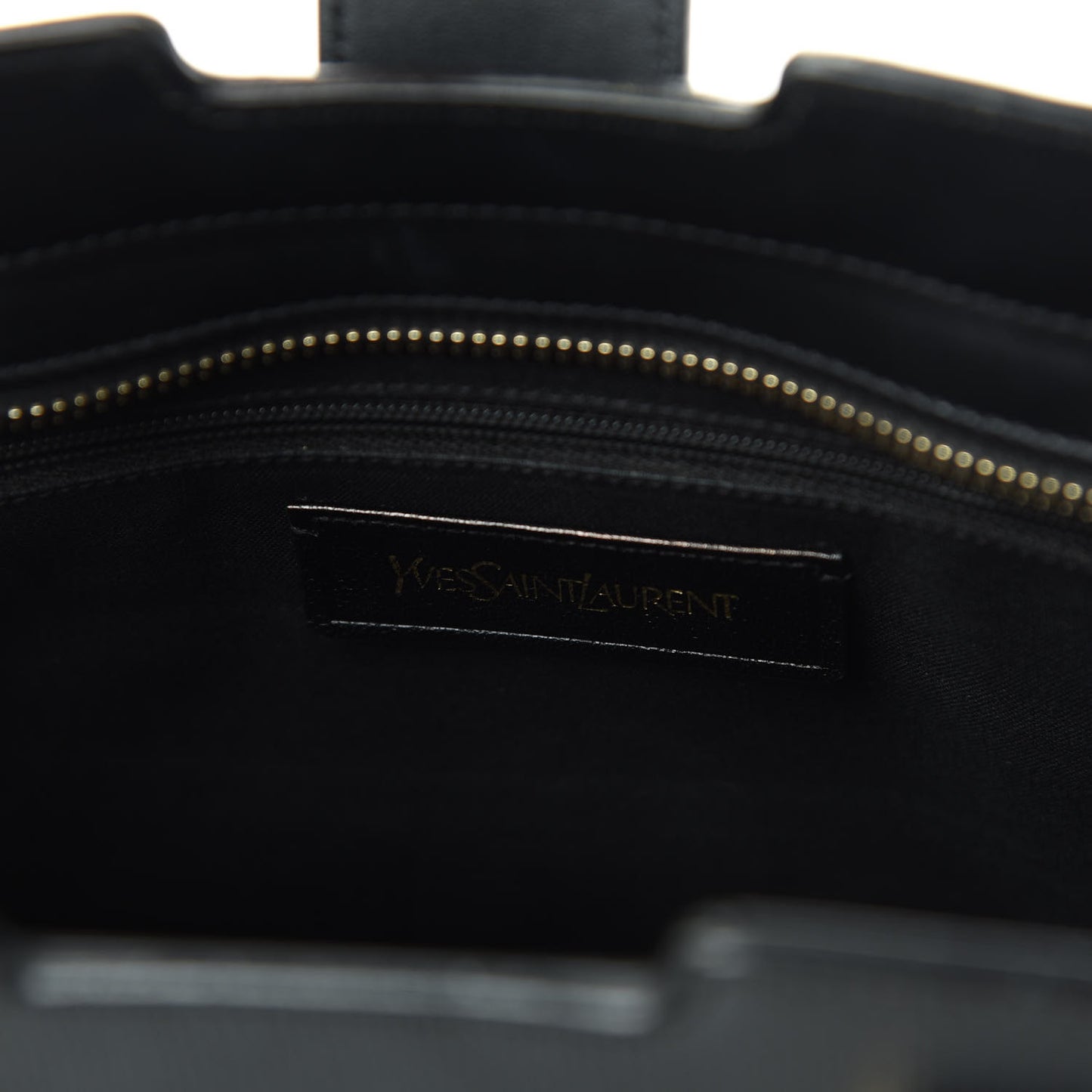 Textured Calfskin Small Classic Y Cabas Black