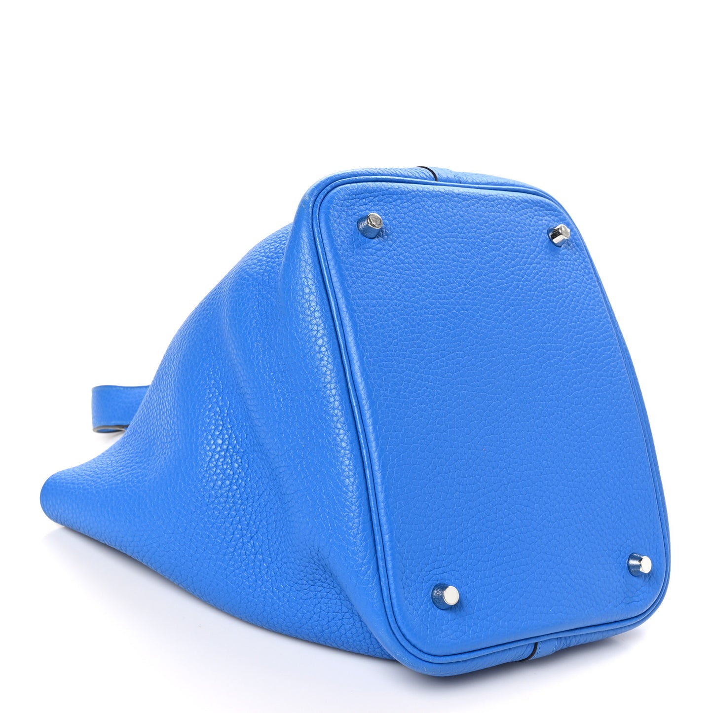Taurillon Clemence Picotin Lock 22 MM Bleu Hydra